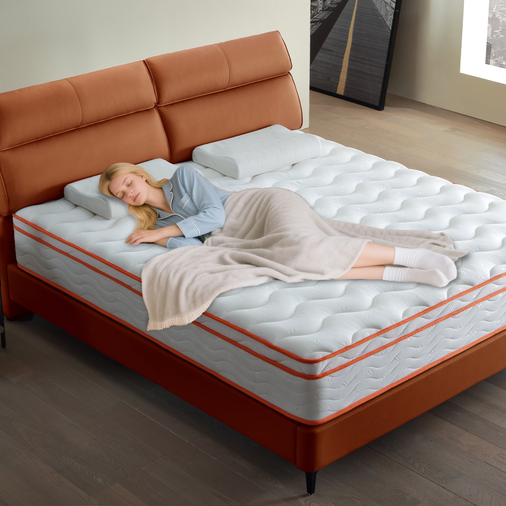 Alwyn spring mattress pressure-relieving hybrid mattress