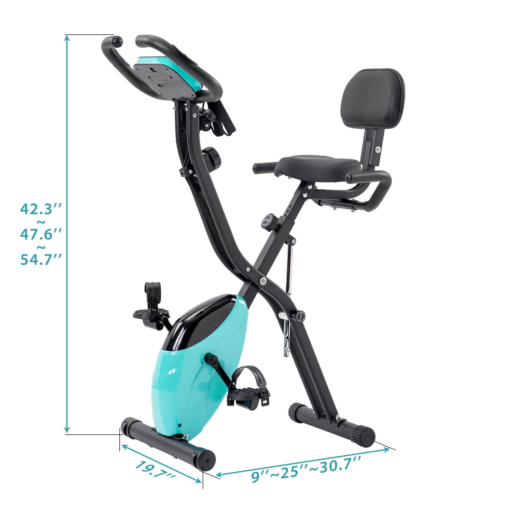 16 - level adjustable resistance folding sports bicycle - KiKiUMi