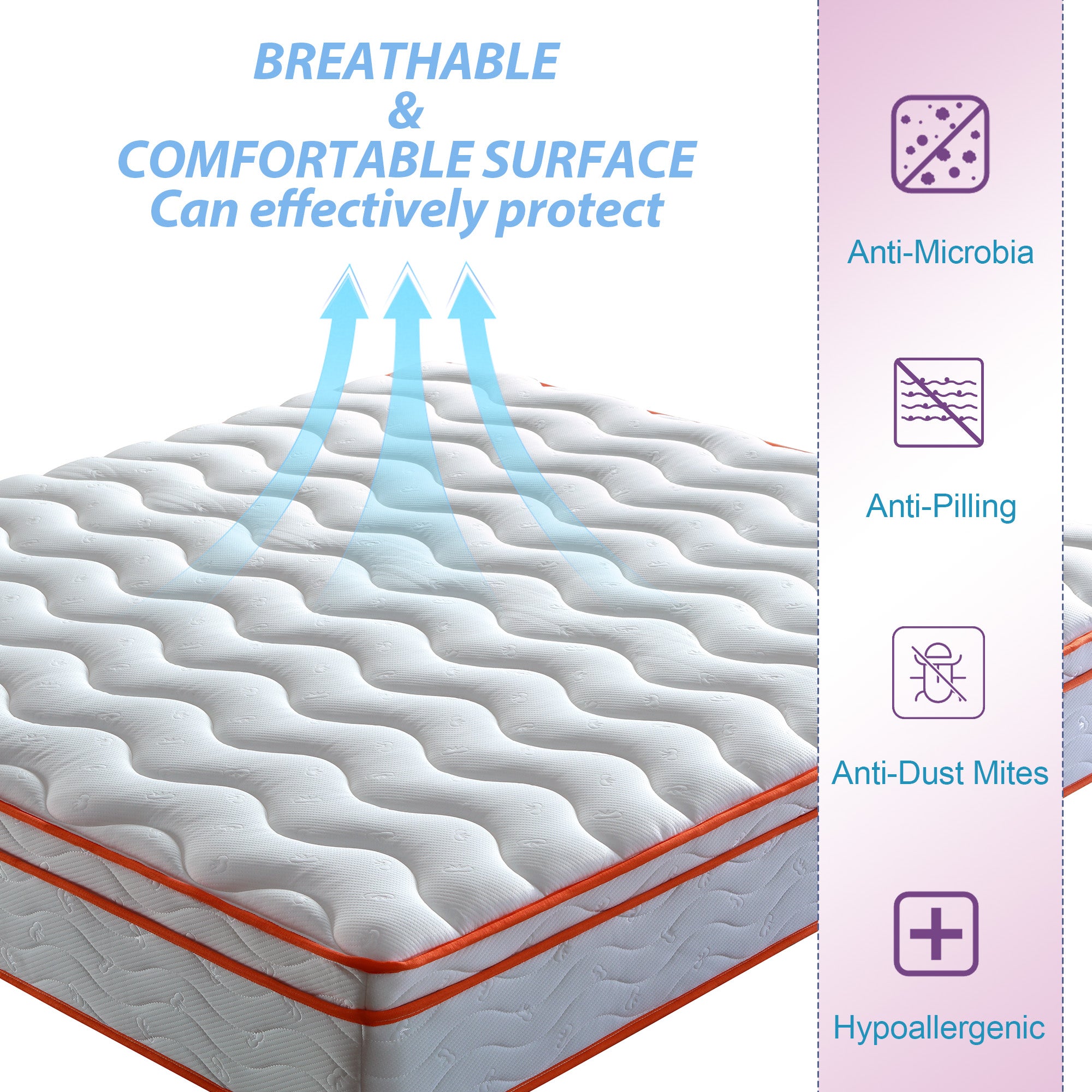 Alwyn spring mattress pressure-relieving hybrid mattress