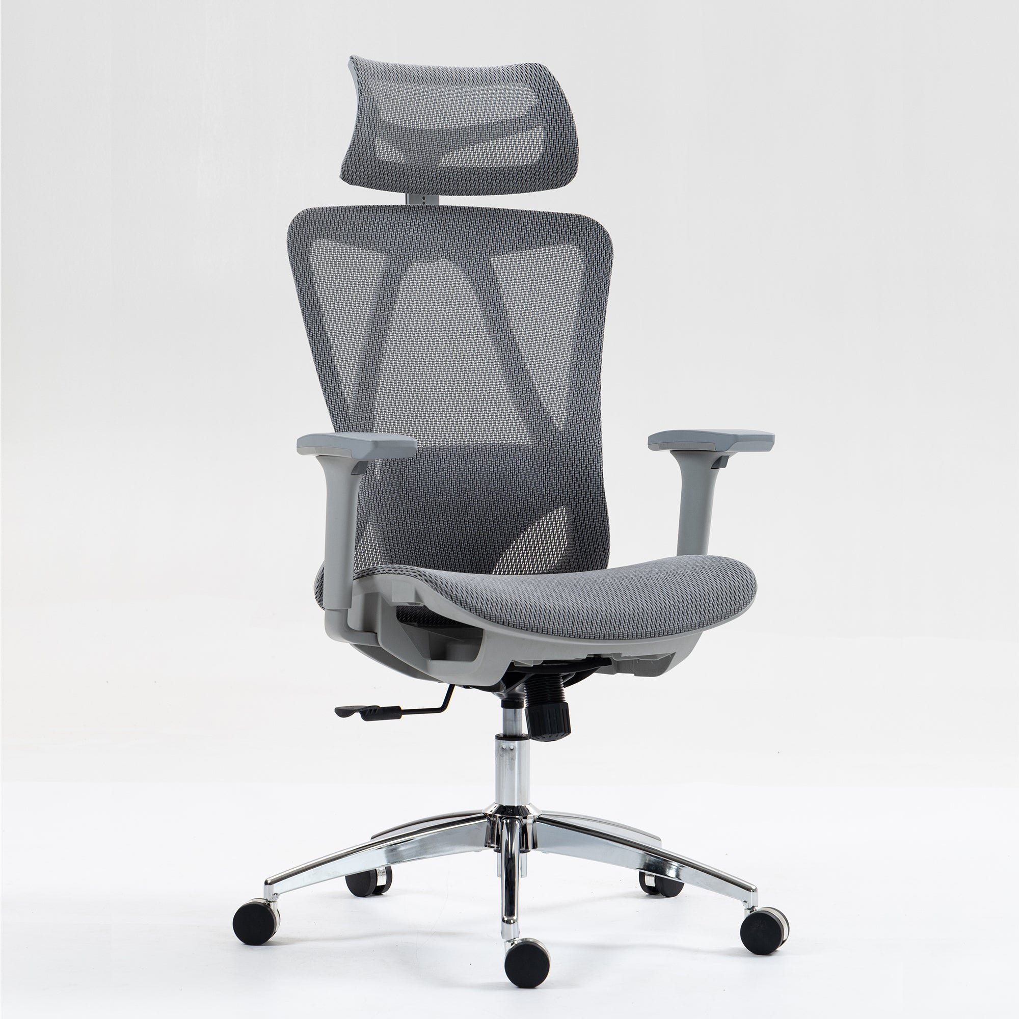 Fabric high-back mesh office chair(Grey)