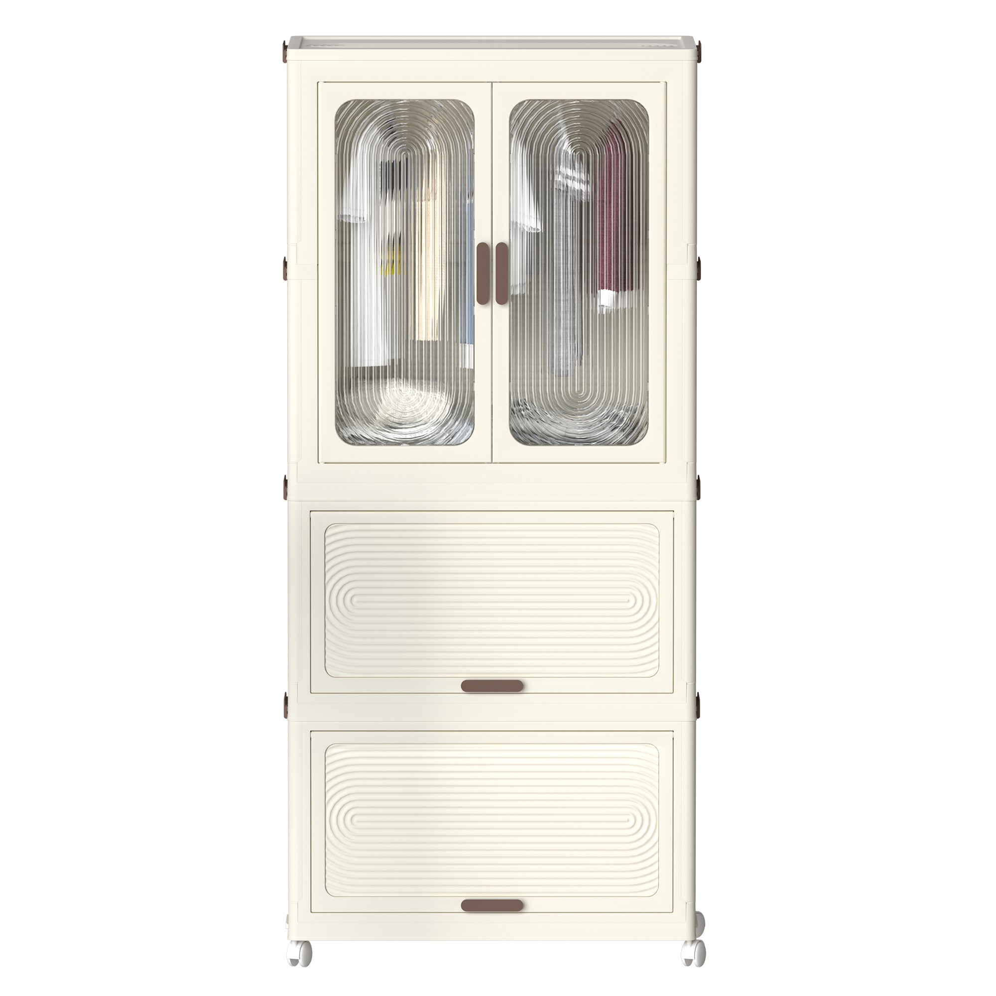 The off-white portable wardrobe storage organizer
