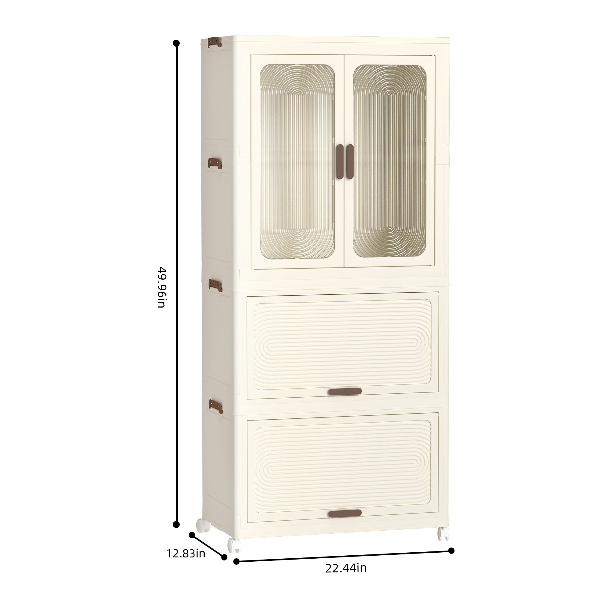 The off-white portable wardrobe storage organizer