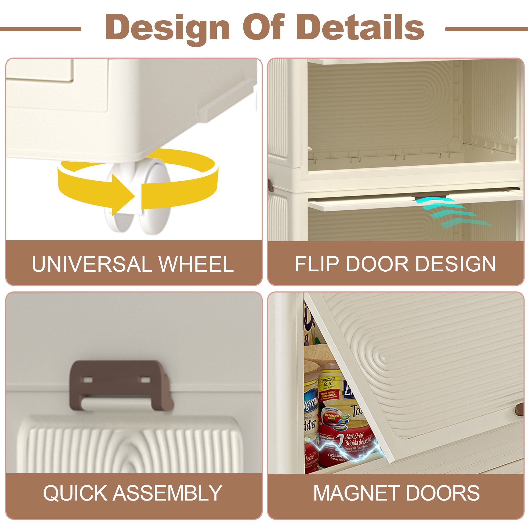 The off-white portable wardrobe storage organizer