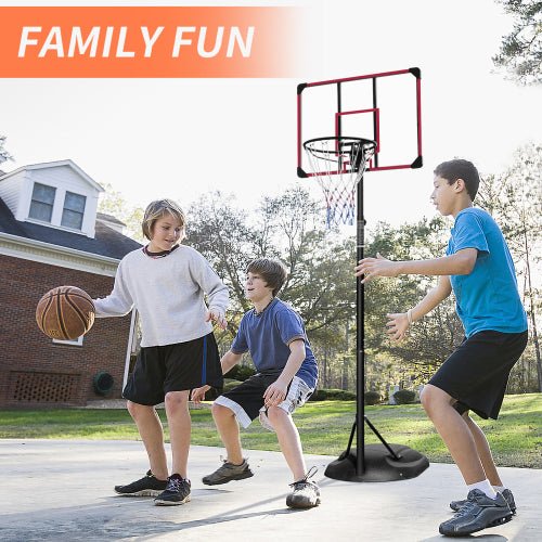 Red 32 - inch indoor and outdoor basketball backboard for young adults - KiKiUMi