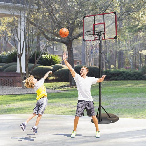 Red 32 - inch indoor and outdoor basketball backboard for young adults - KiKiUMi