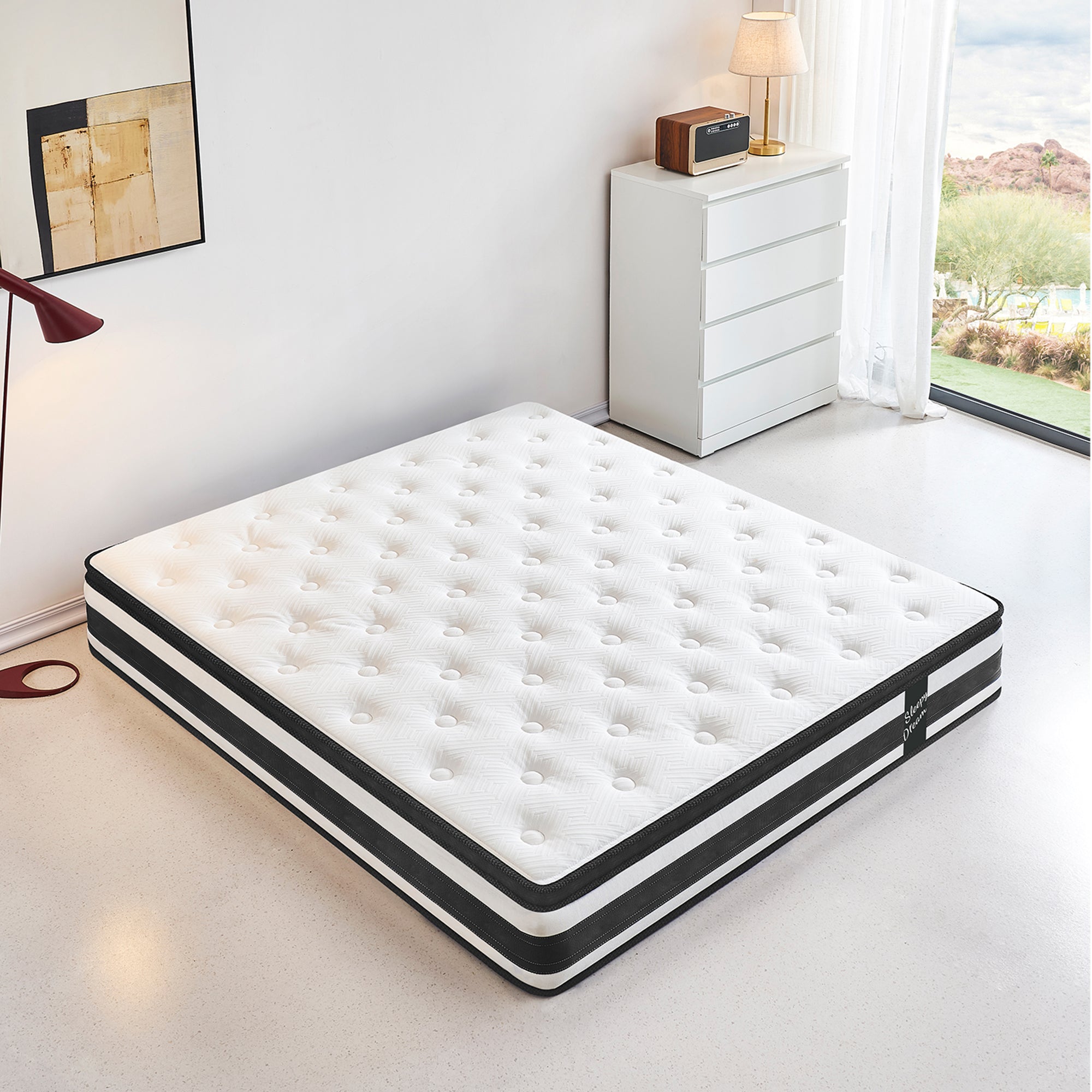 12-inch breathable hybrid mattress memory foam personal pocket spring