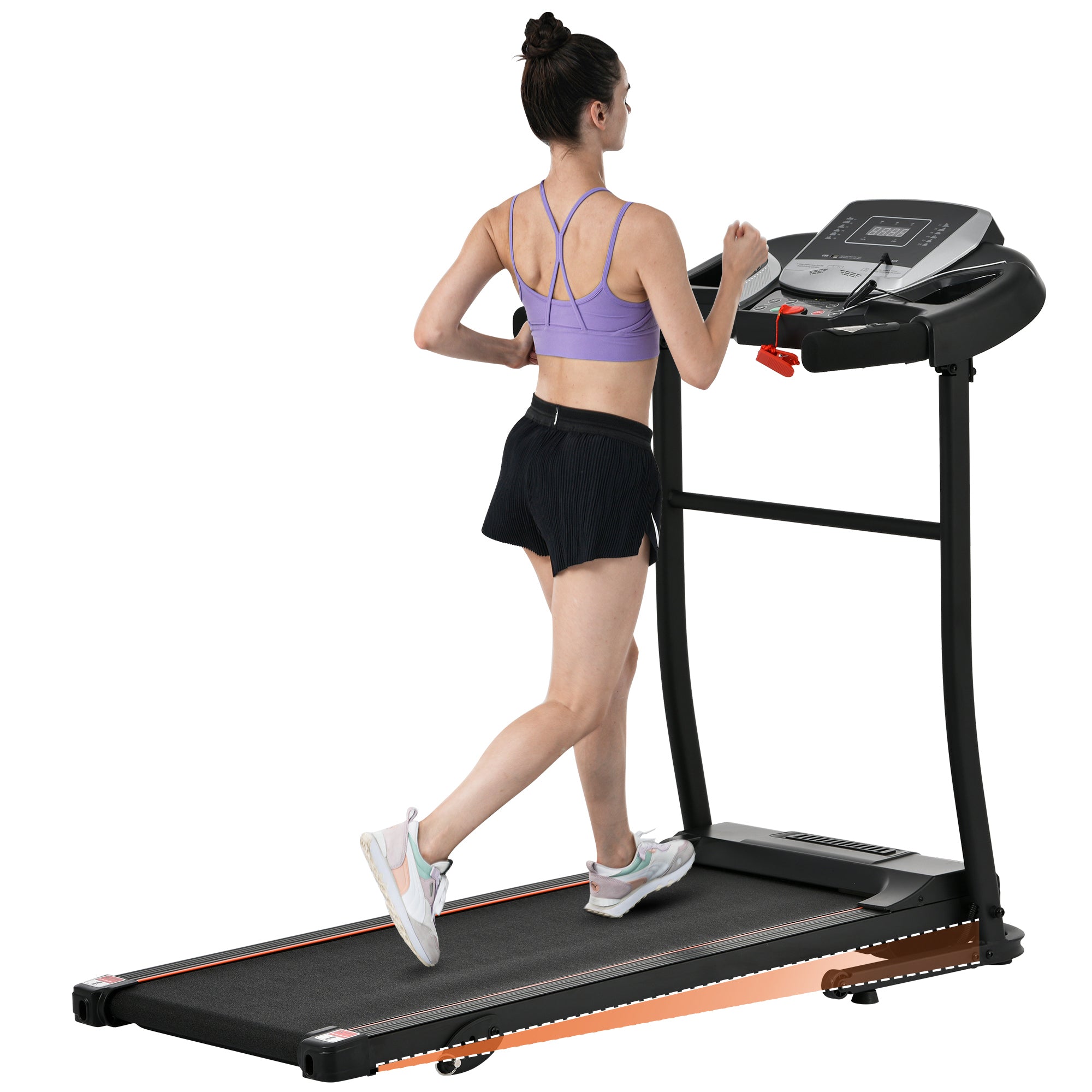 Multi-functional household folding treadmill