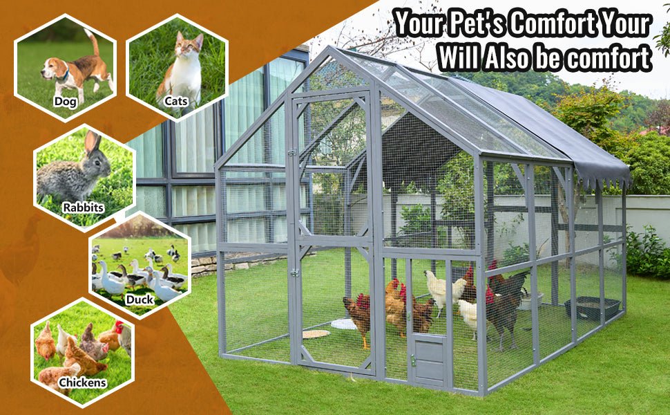 110' outdoor waterproof chicken coop fence - KiKiUMi