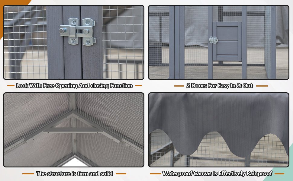 110' outdoor waterproof chicken coop fence - KiKiUMi