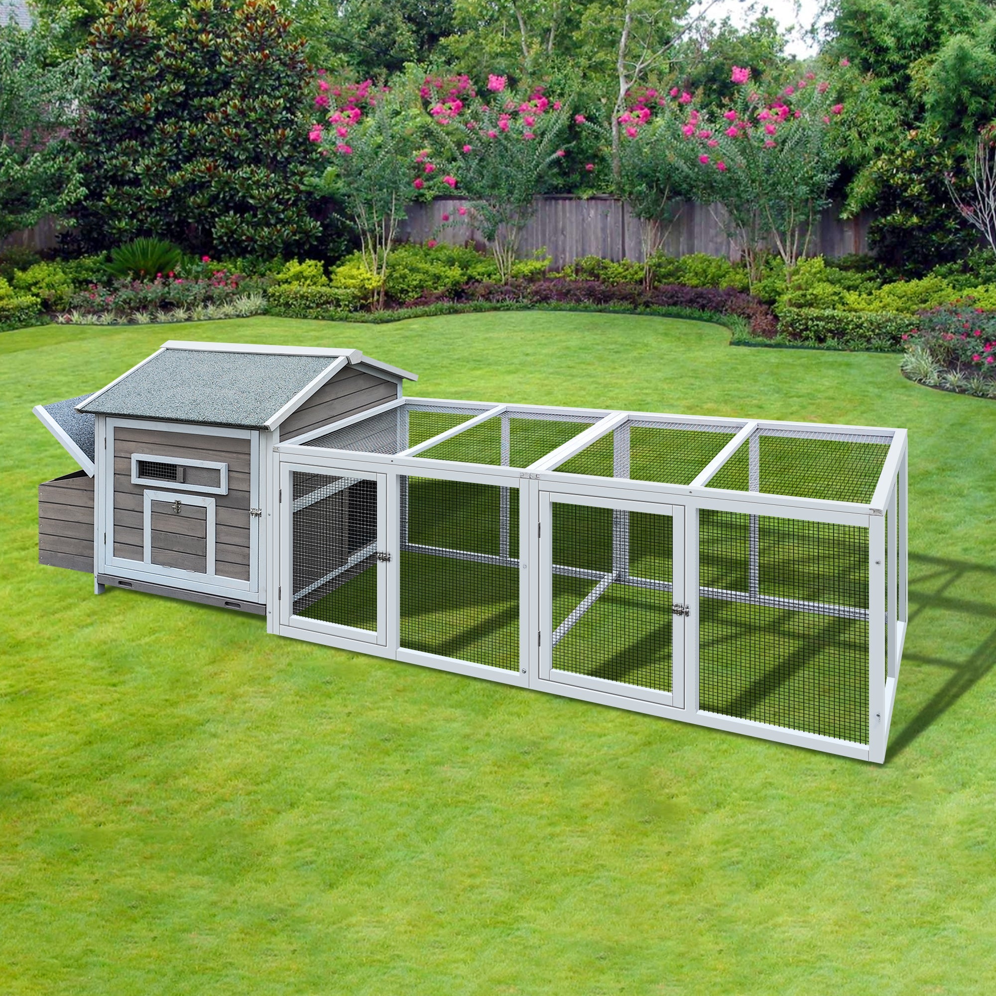 118 "Wooden outdoor chicken coop poultry cages - KiKiUMi