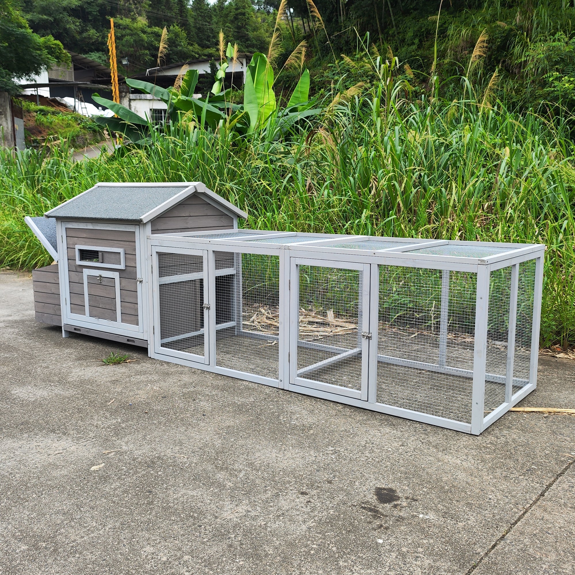118 "Wooden outdoor chicken coop poultry cages - KiKiUMi