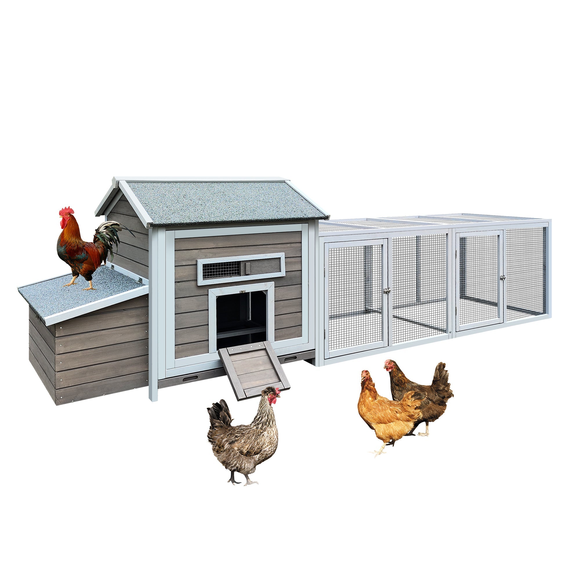 118 "Wooden outdoor chicken coop poultry cages - KiKiUMi