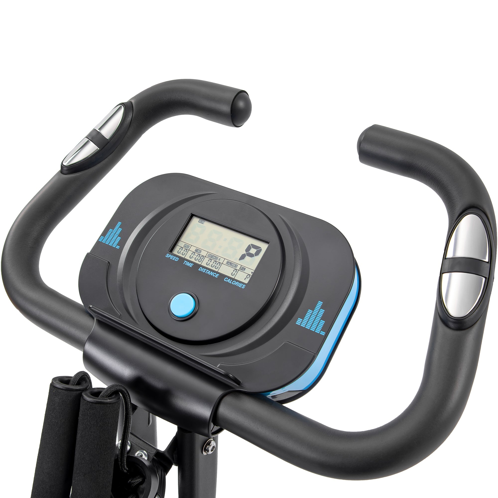 16 - level adjustable resistance folding sports bicycle(Blue) - KiKiUMi