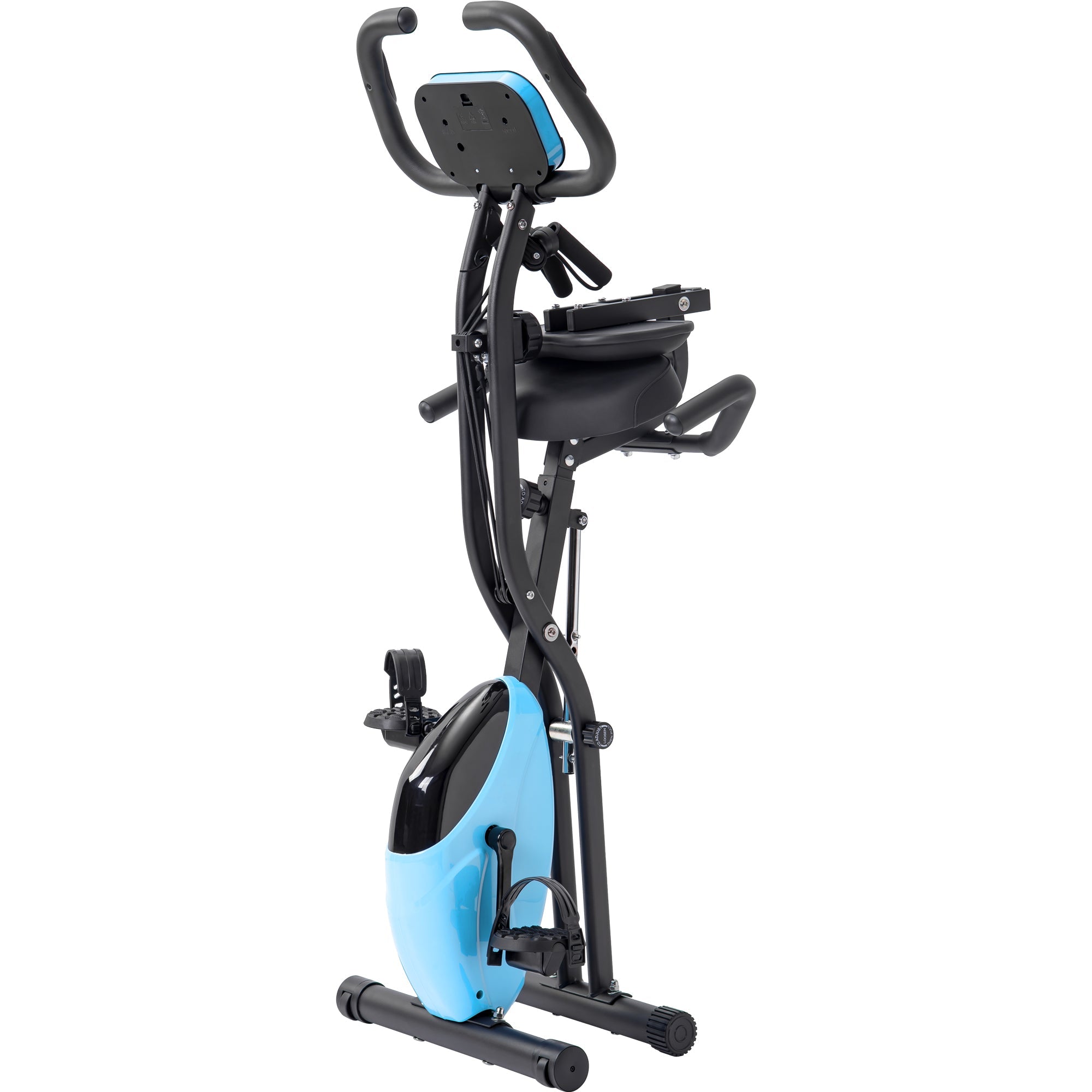 16 - level adjustable resistance folding sports bicycle(Blue) - KiKiUMi