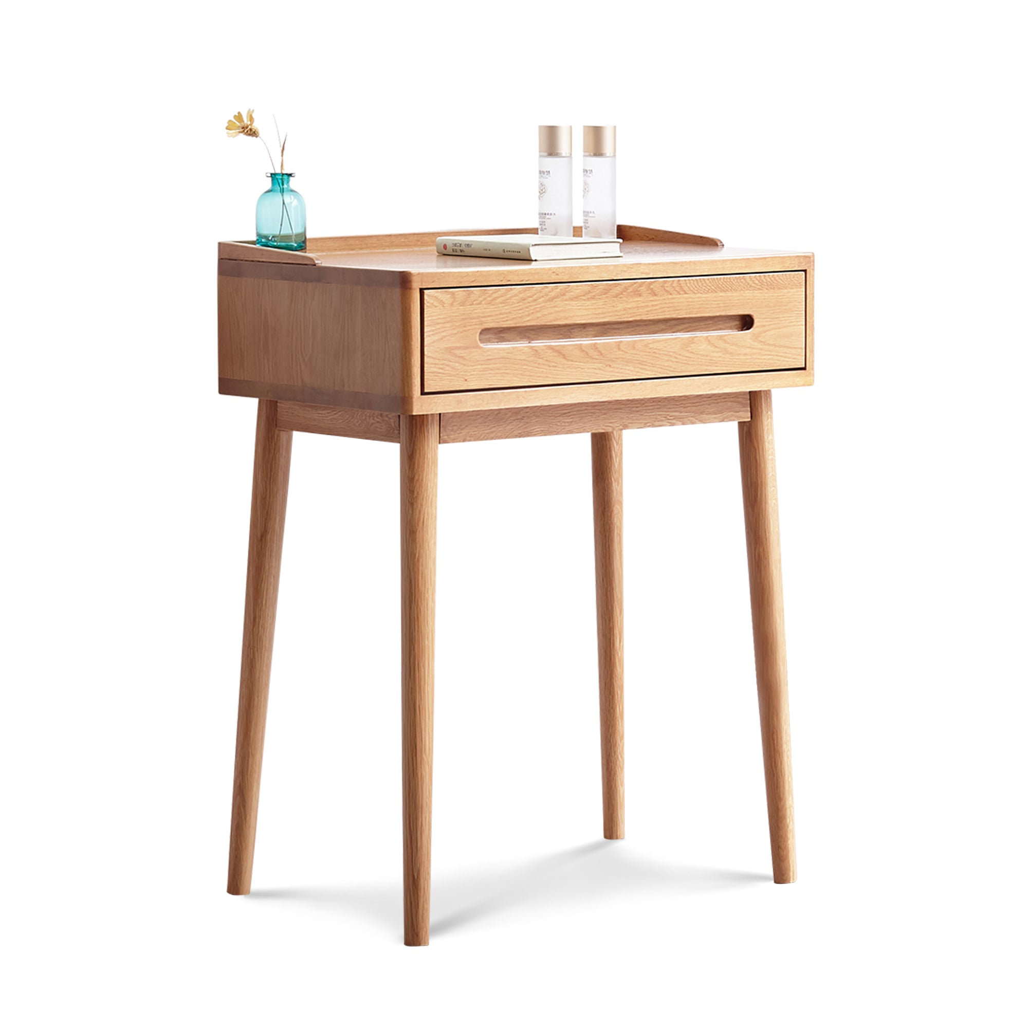Solid Oak Writing Desk with Drawer