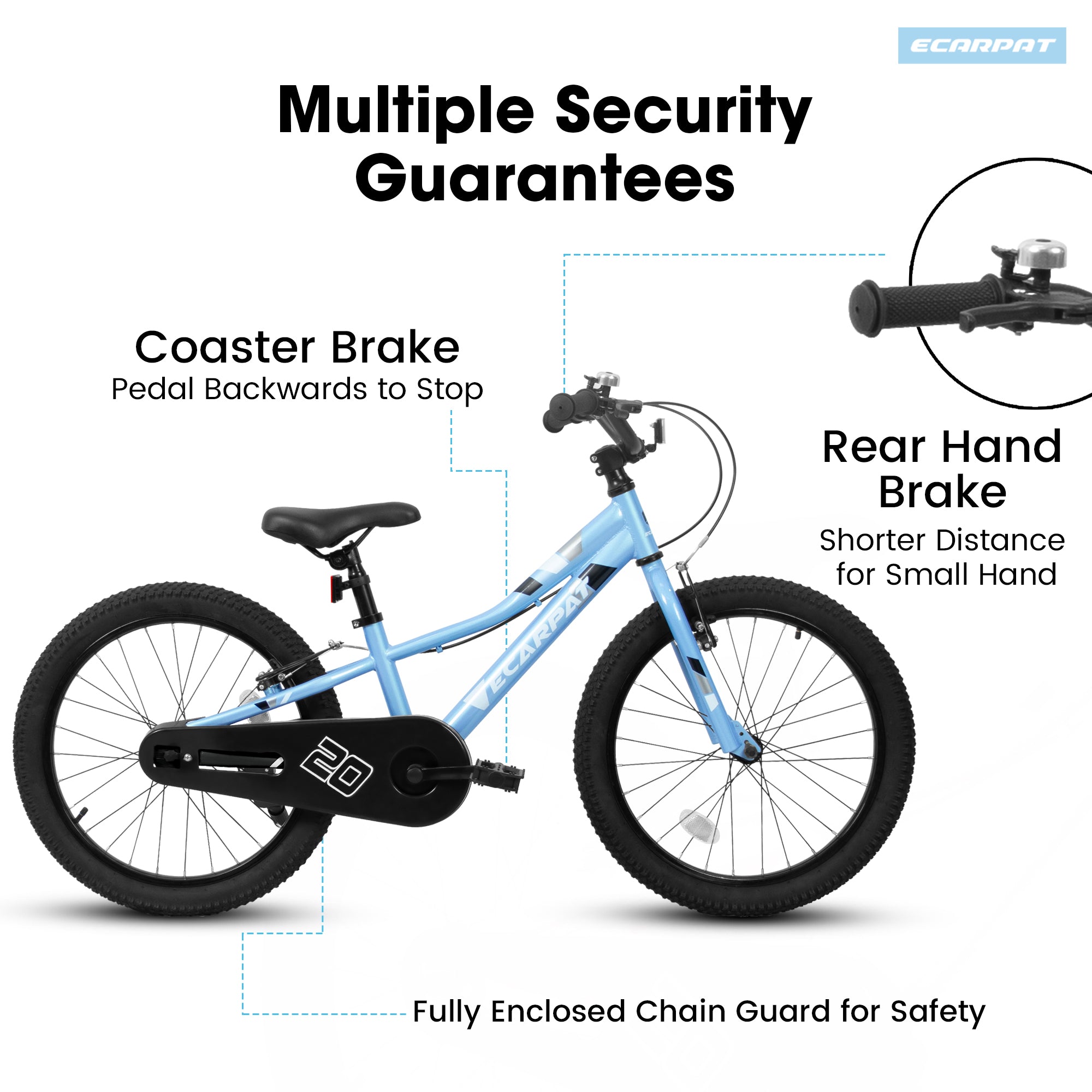 20 - inch 1 - speed children's bicycle - KiKiUMi