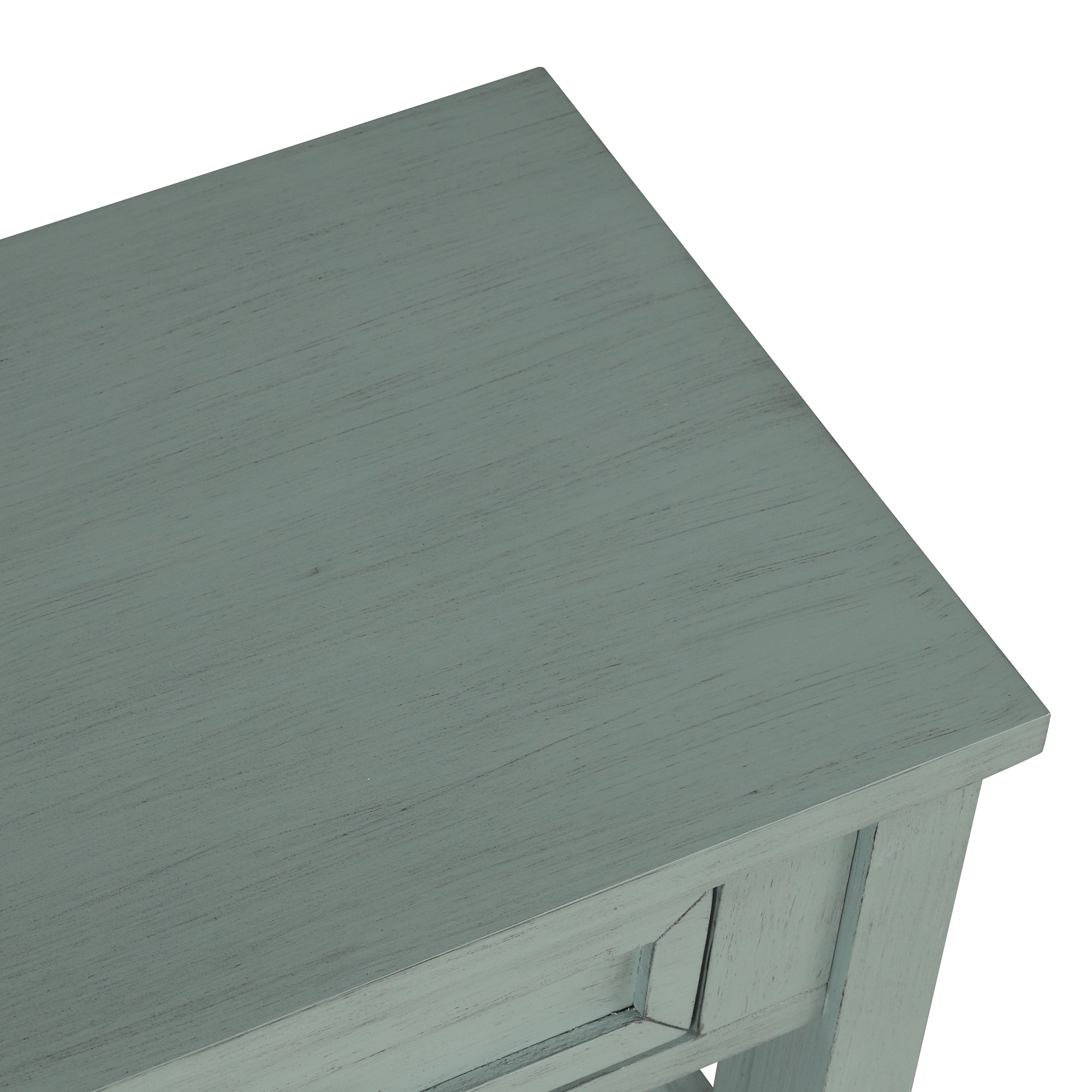 Multi-functional pine wood operation counter for rural tourism(retro blue)