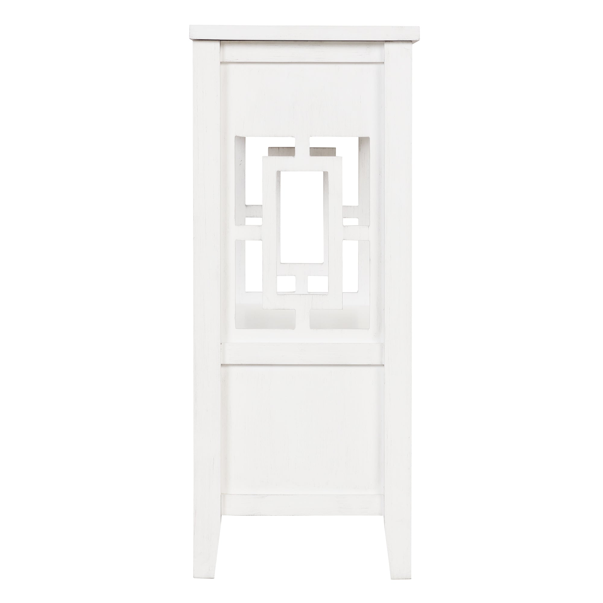 Multi-functional pine wood operation counter for rural tourism(antique white)