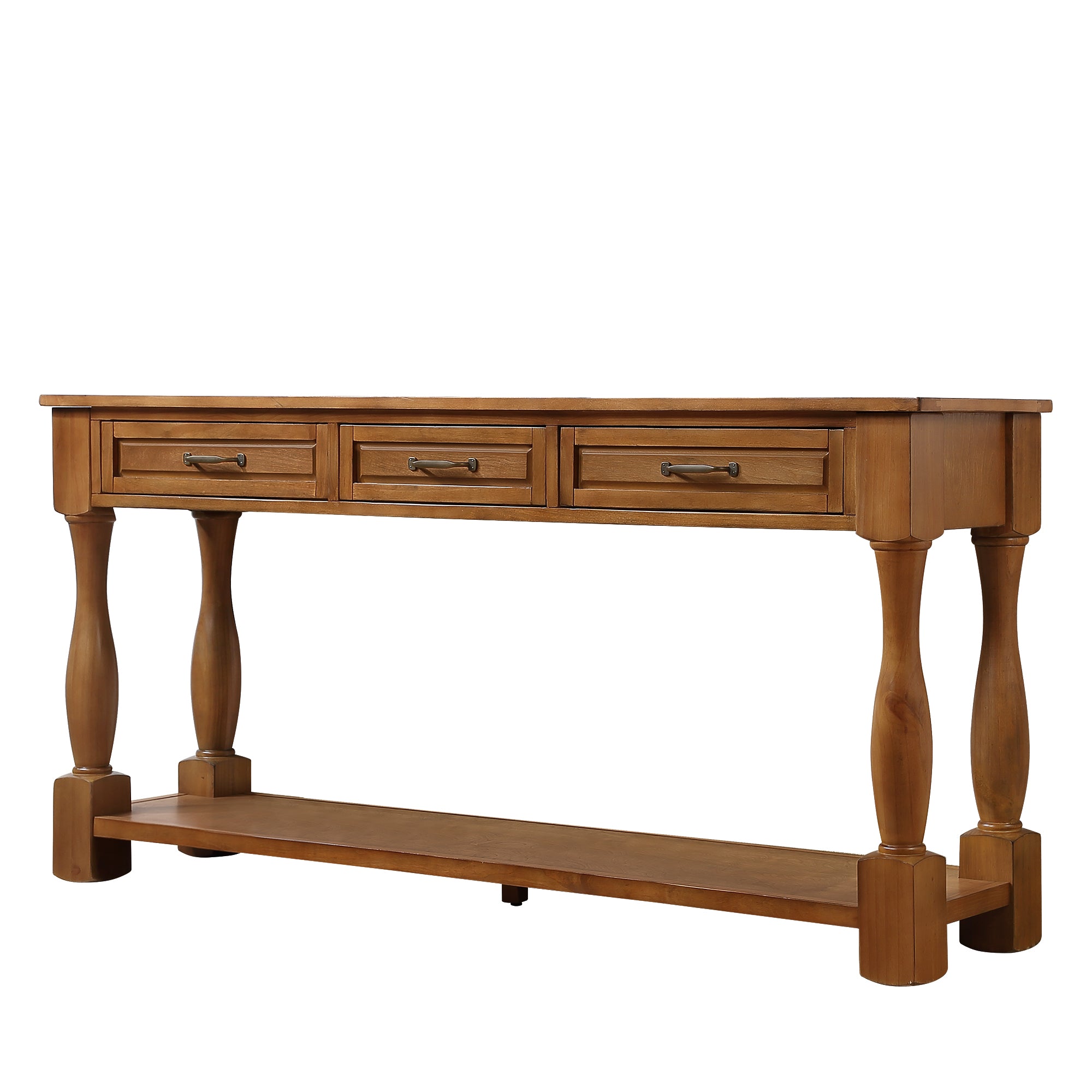 Multi-functional long wooden control console(brown)