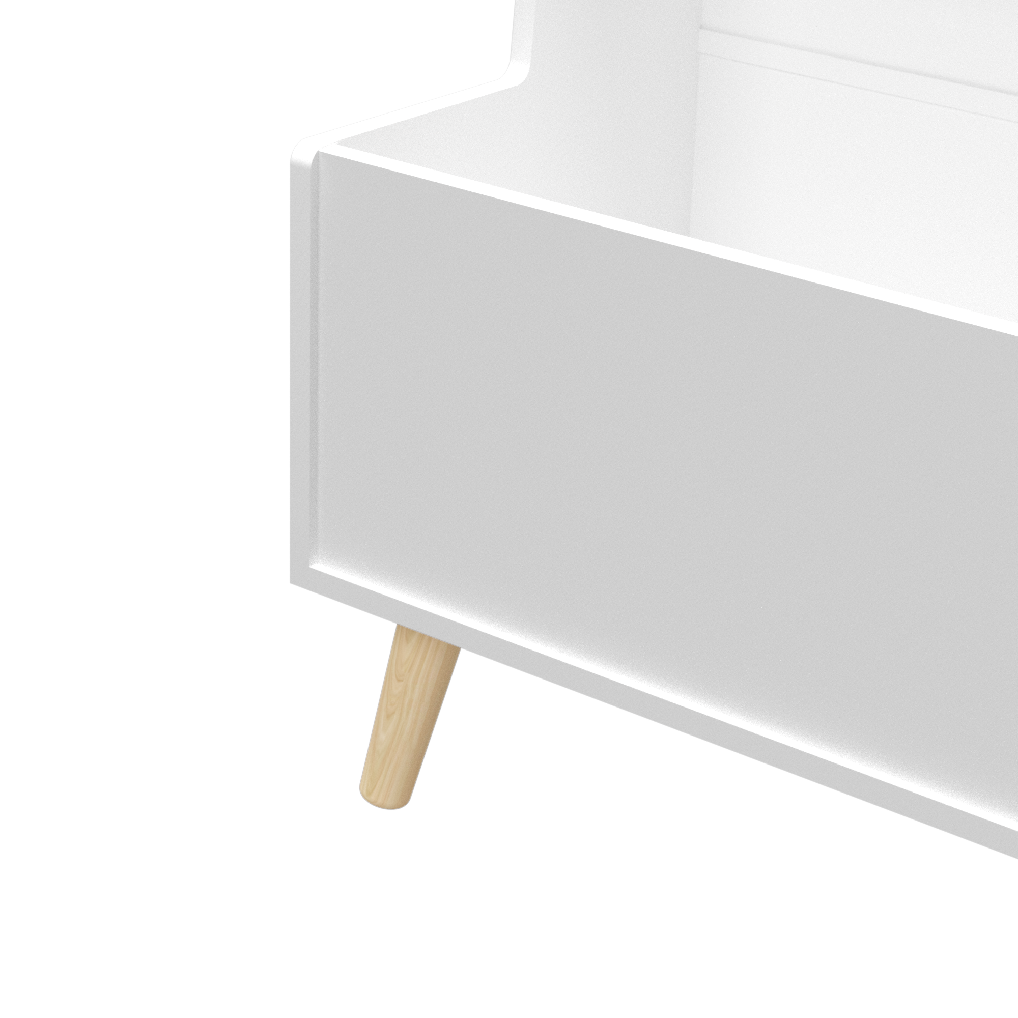 Organizer of the White toy Storage cabinet