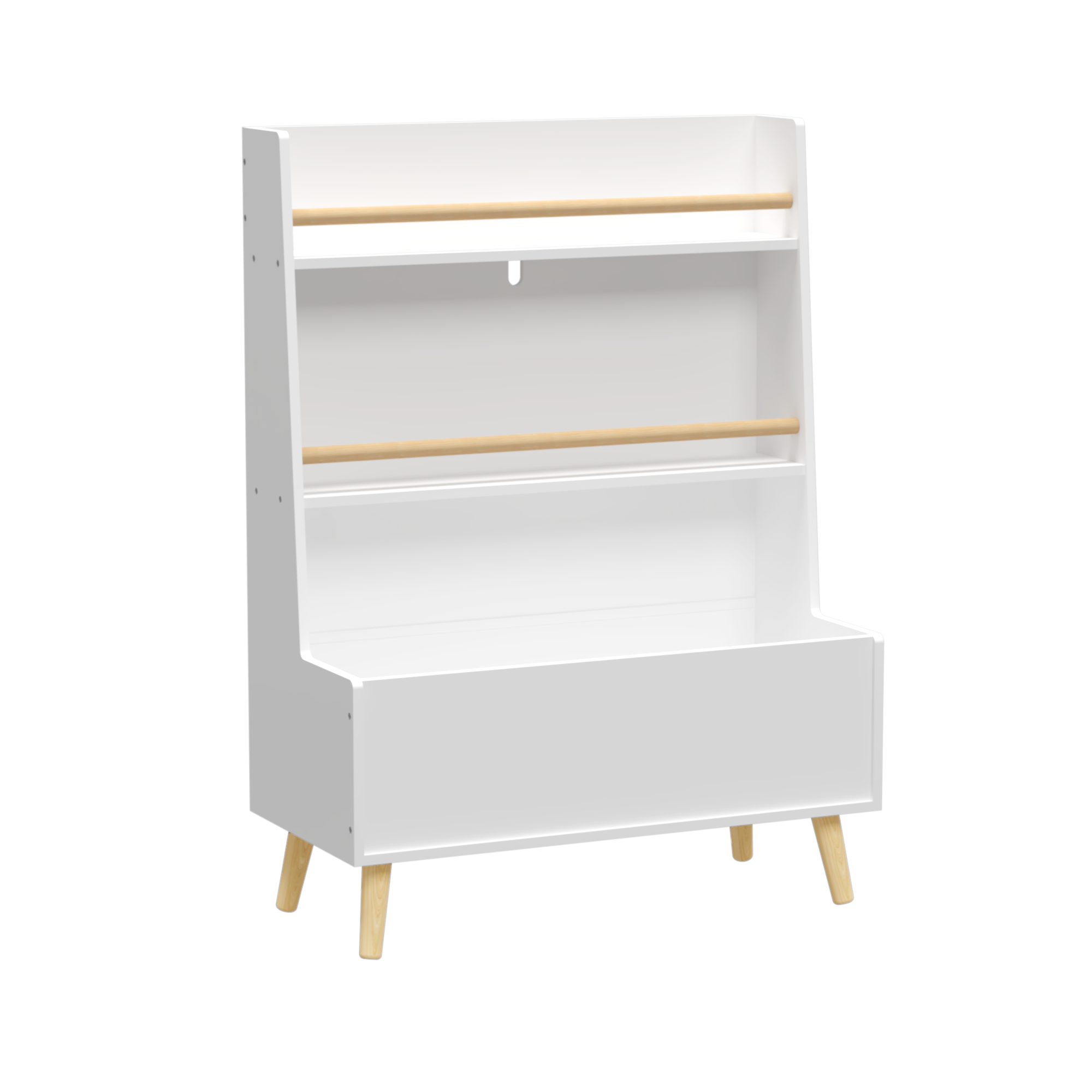 Organizer of the White toy Storage cabinet