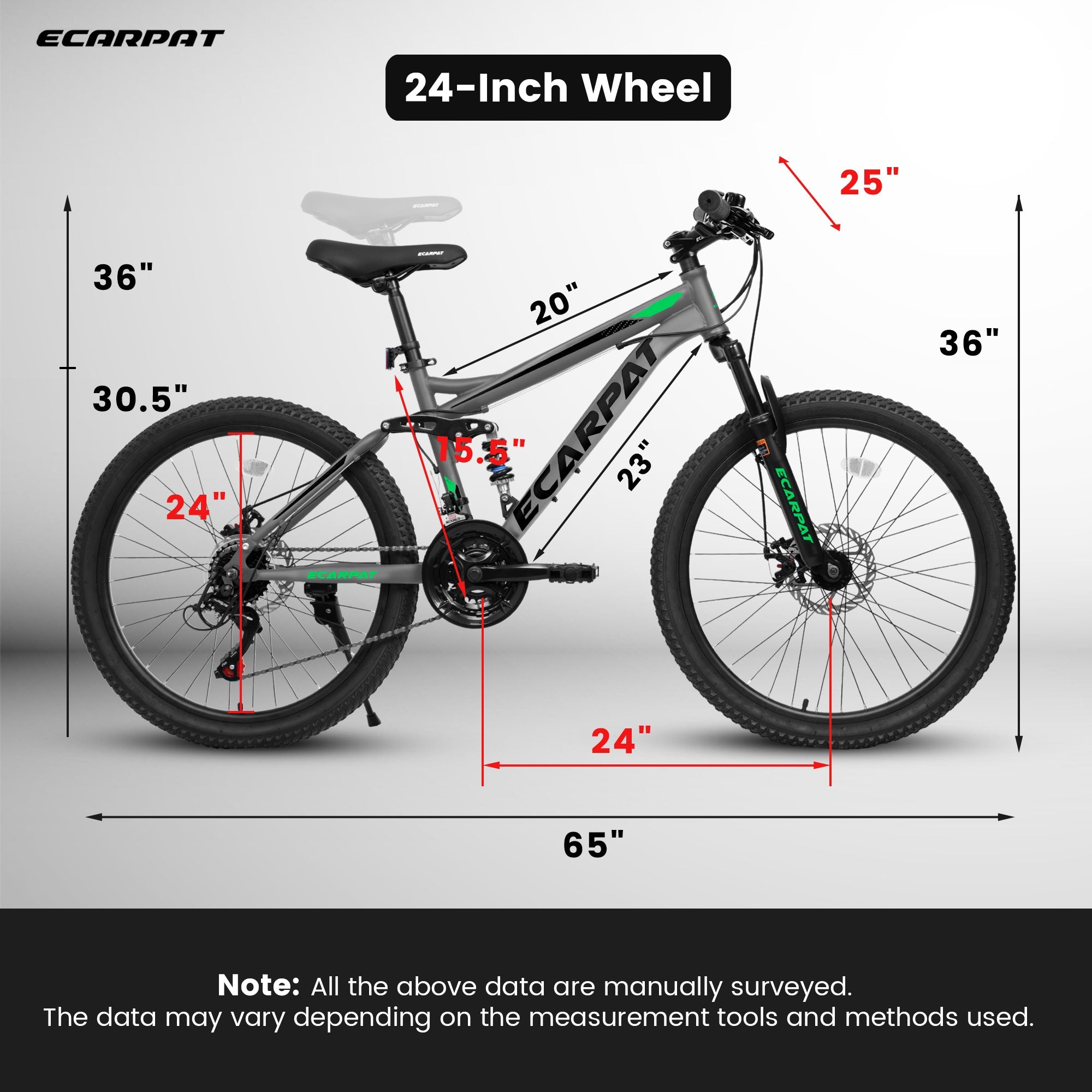 24 - inch mountain bikes for both men and women - KiKiUMi
