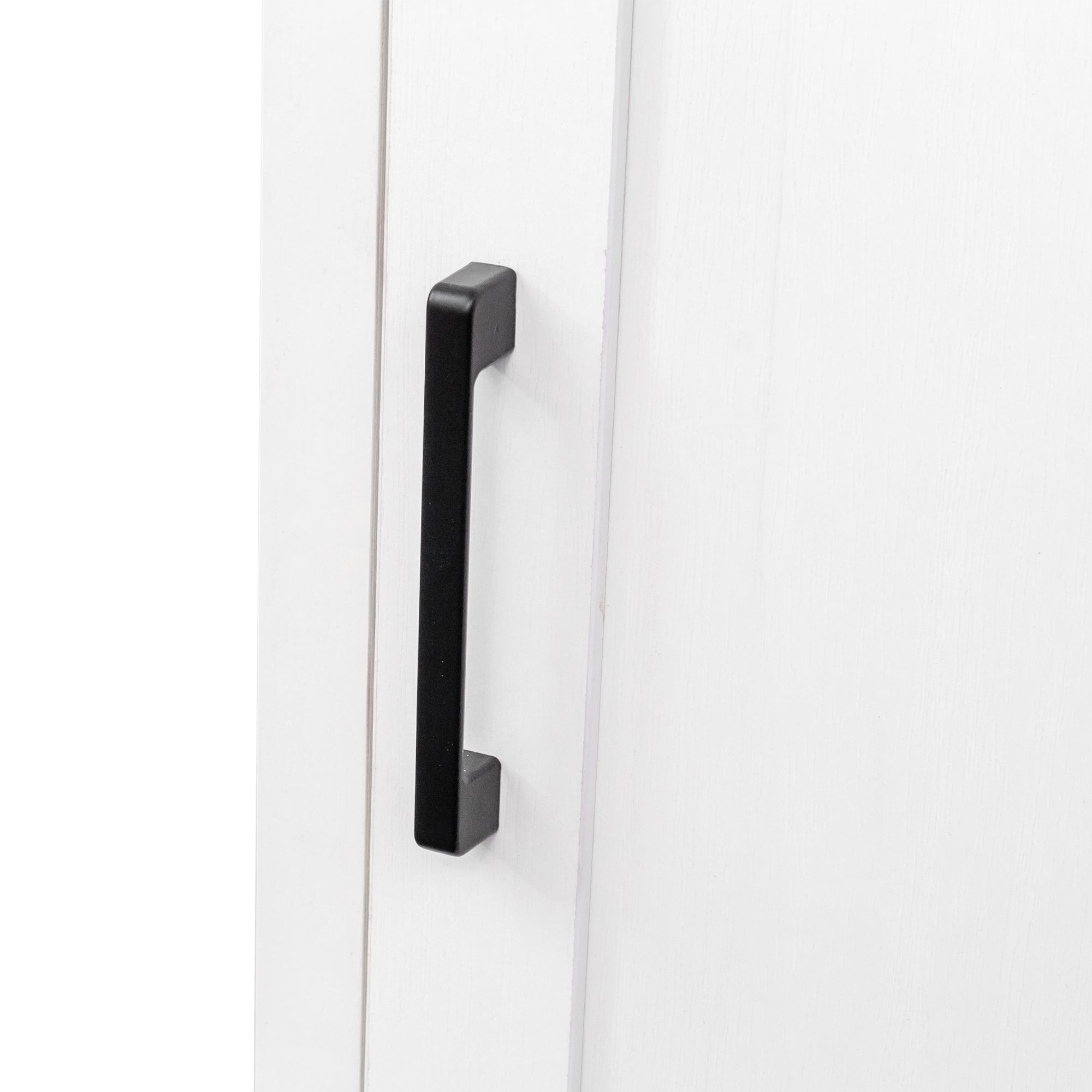 White color modular wine bar cabinet Buffet Cabinet with Hutch for Dining Room(white)