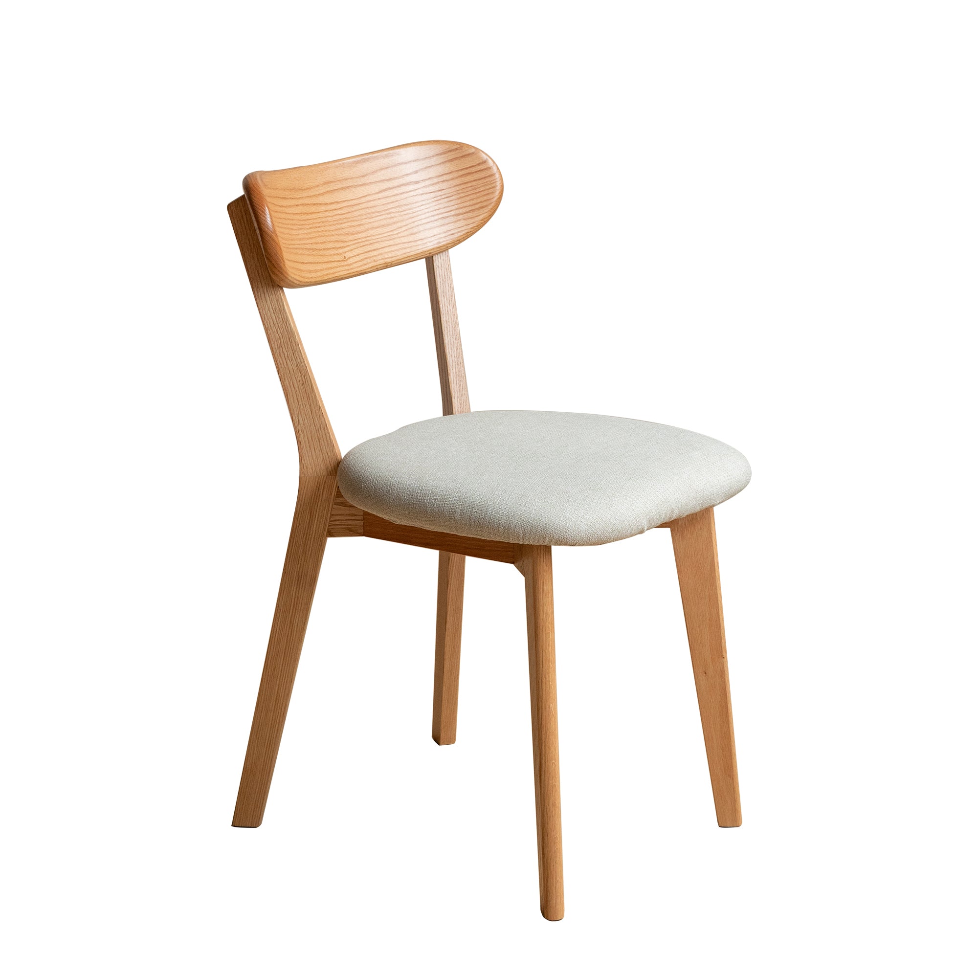 Solid oak dining chairs(Oak+Pear White)