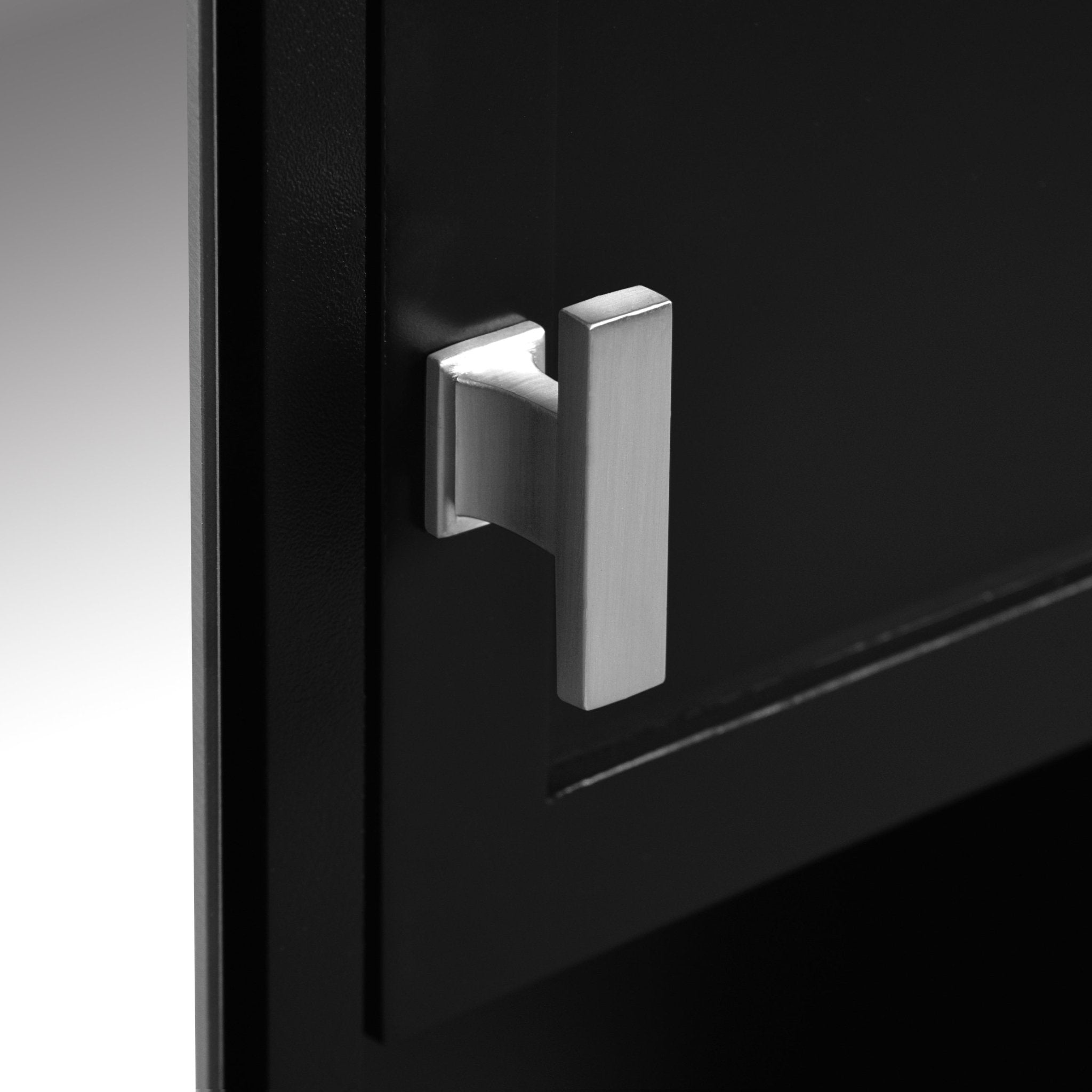 29 "x 28" bathroom wall storage cabinet and mirror(black) - KiKiUMi