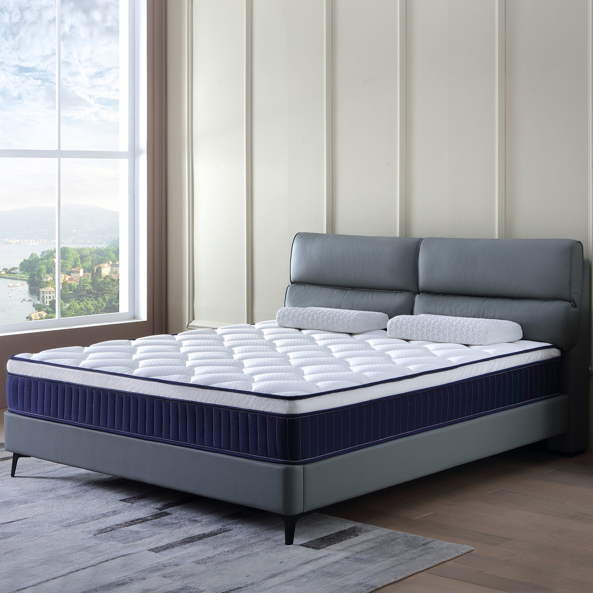 10-inch plush gel memory foam hybrid mattress