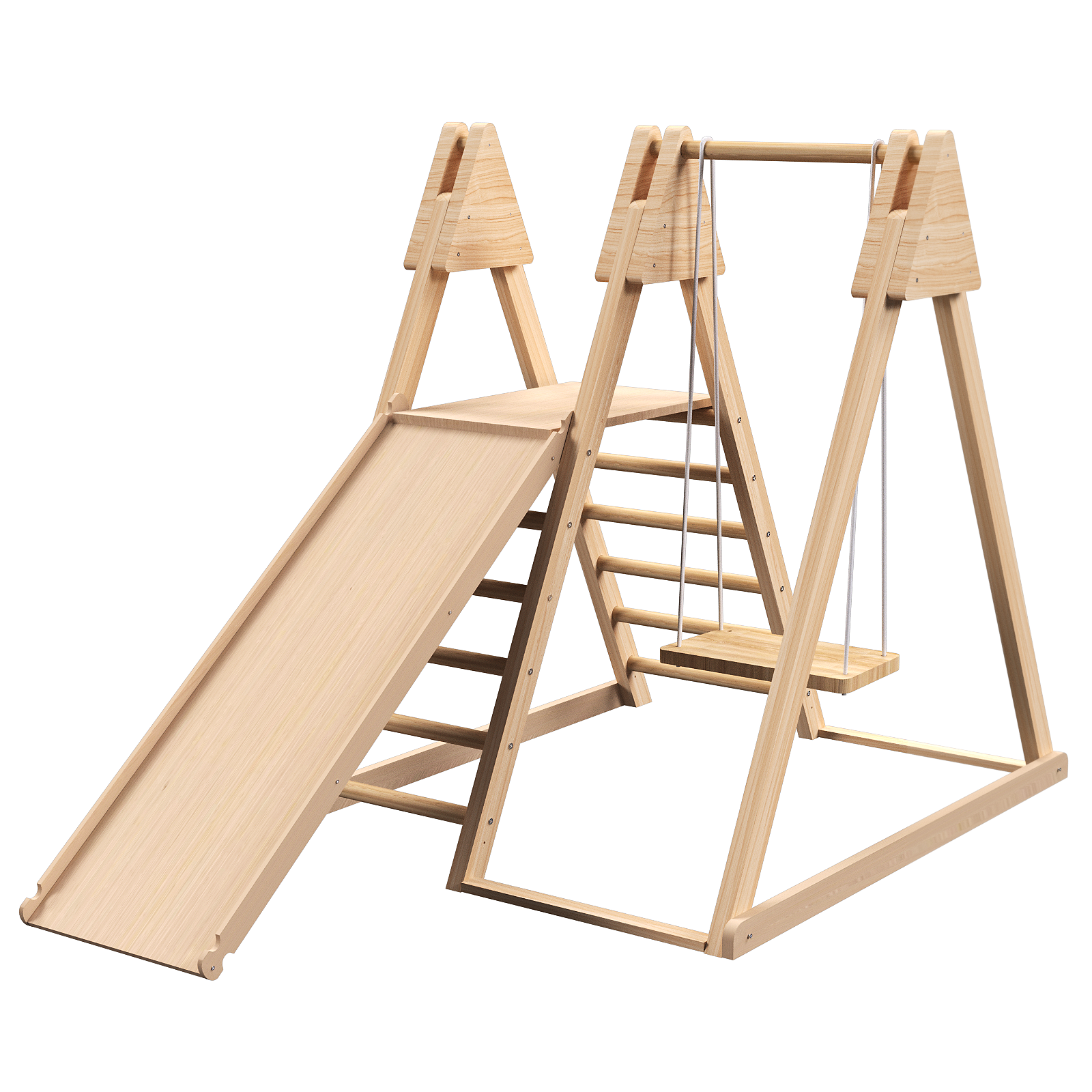 4-in-1 indoor jungle play gym for children
