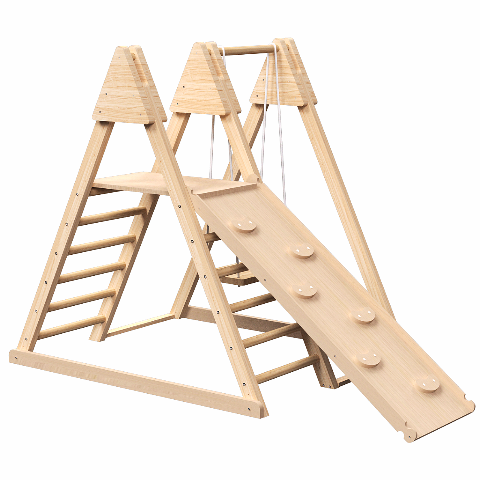 4-in-1 indoor jungle play gym for children