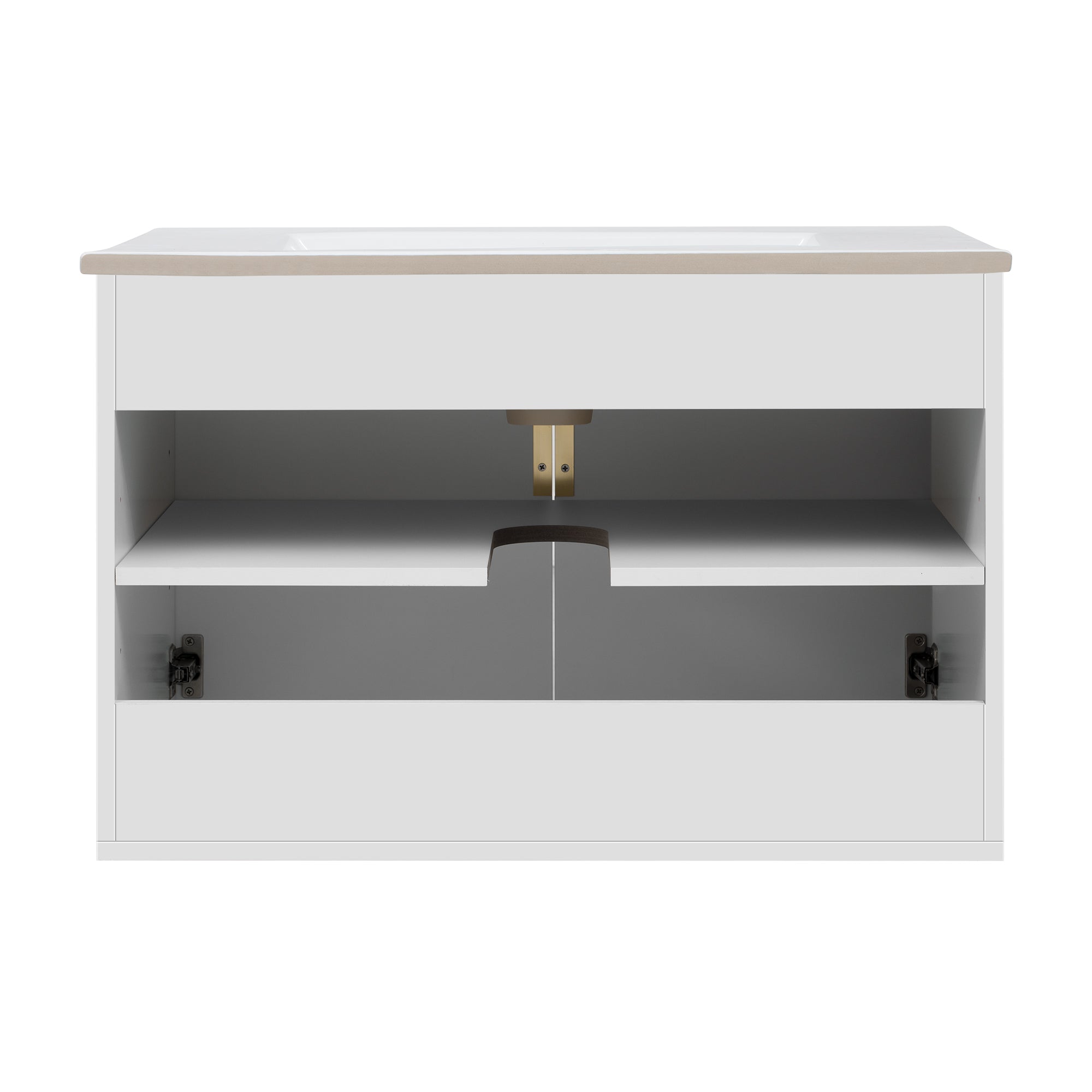 30' ceramic sink, retro bathroom dressing table - KiKiUMi