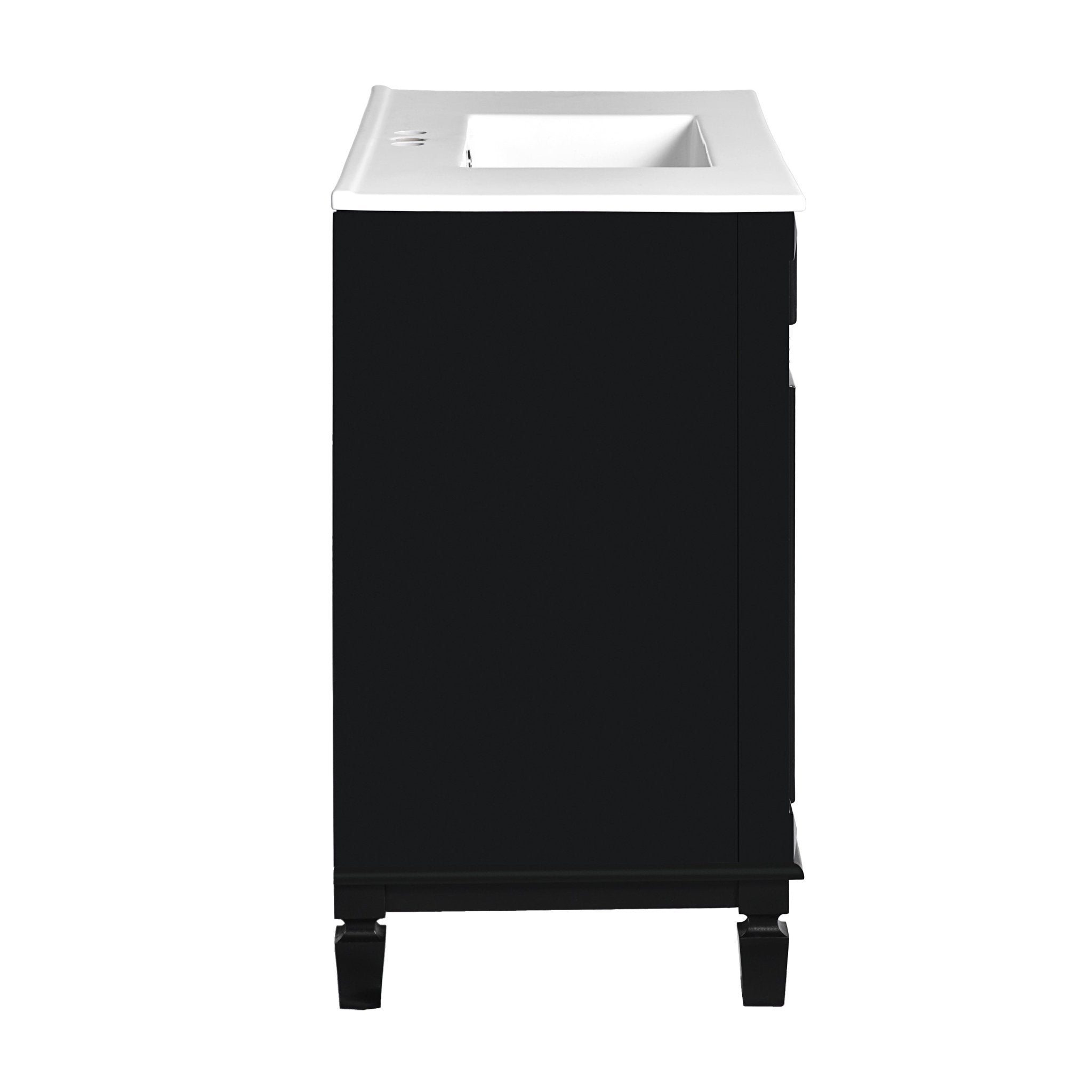 36 "Single sink bathroom dressing table, modern bathroom storage cabinet - KiKiUMi