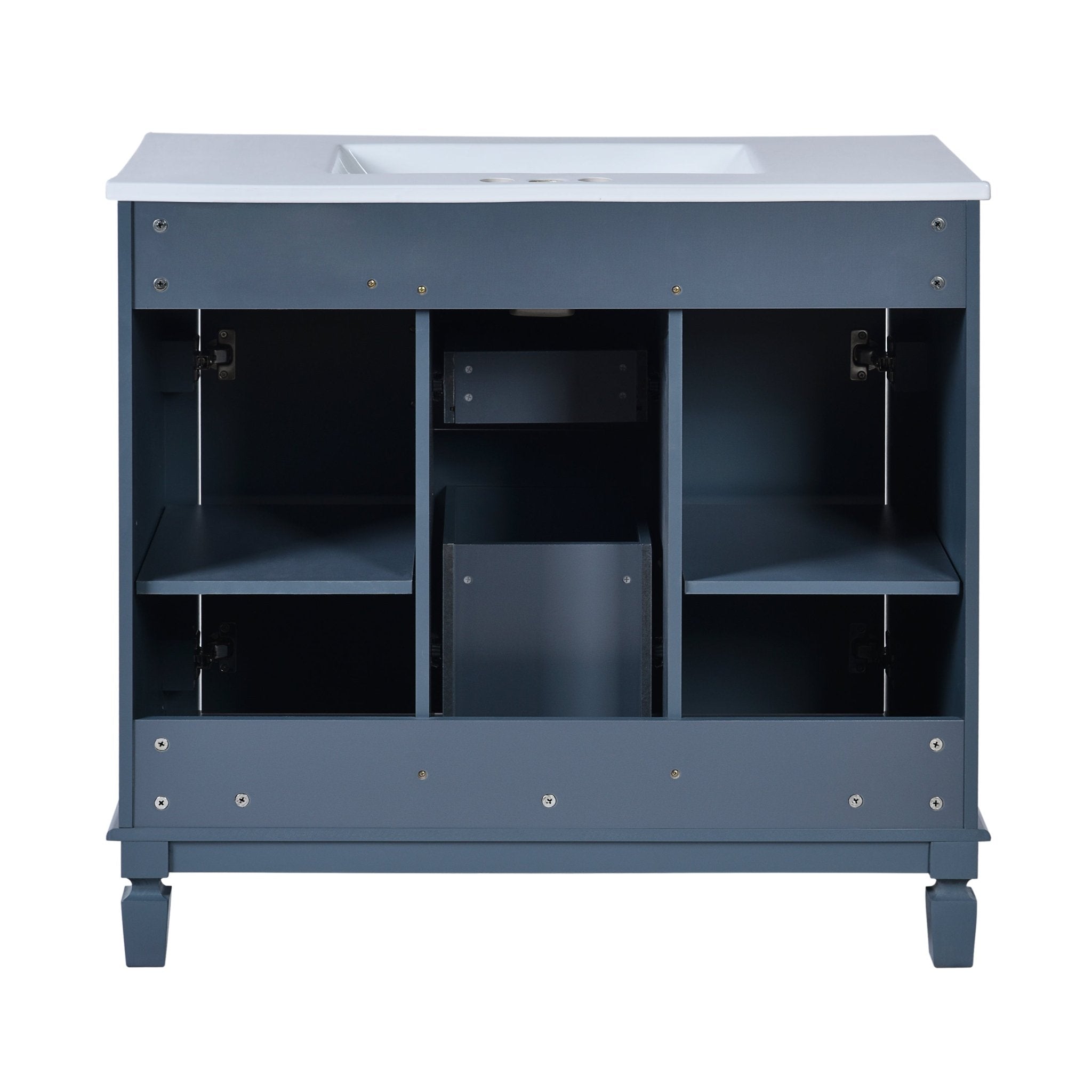 36 "Single sink bathroom dressing table, modern bathroom storage cabinet - KiKiUMi