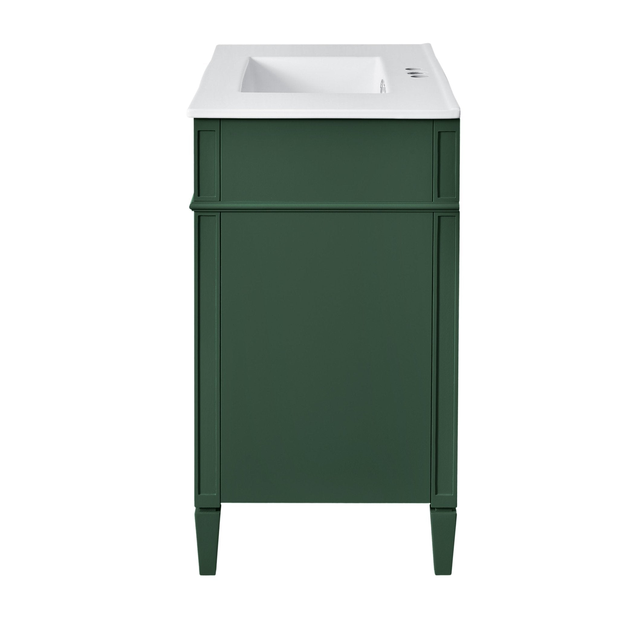 36 "Single sink bathroom dressing table, modern bathroom storage cabinet - KiKiUMi