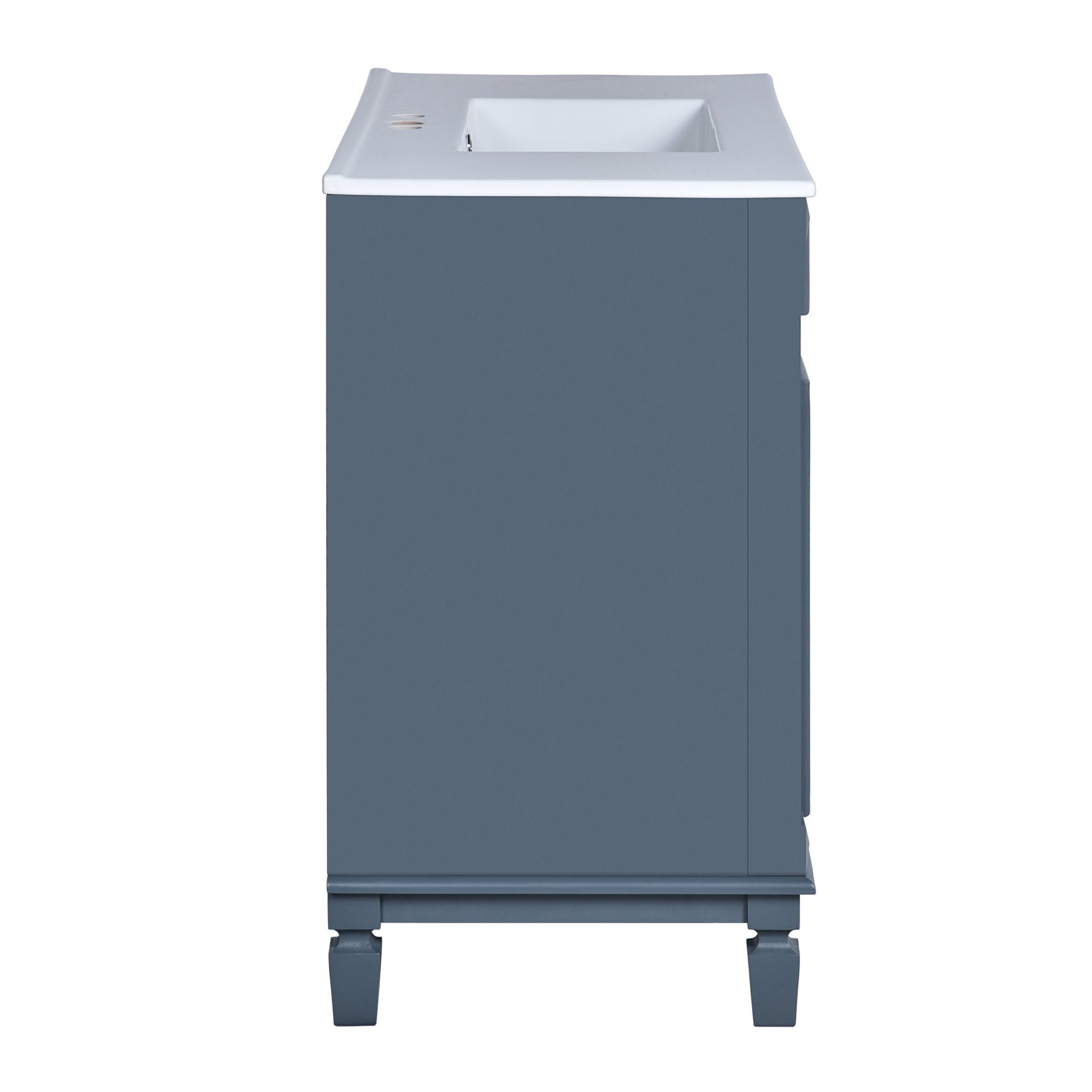 36 "Single sink bathroom dressing table, modern bathroom storage cabinet - KiKiUMi