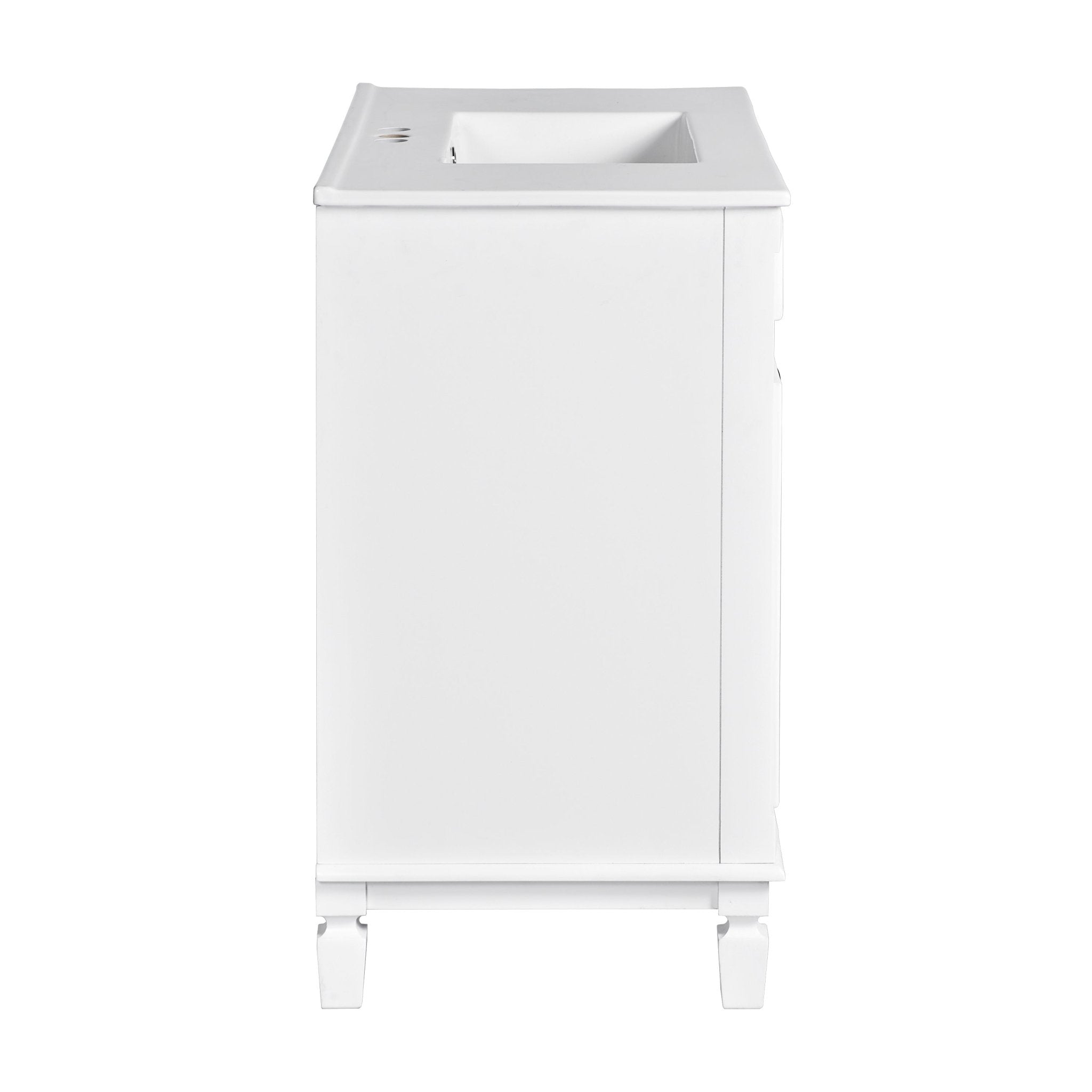36 "Single sink bathroom dressing table, modern bathroom storage cabinet - KiKiUMi