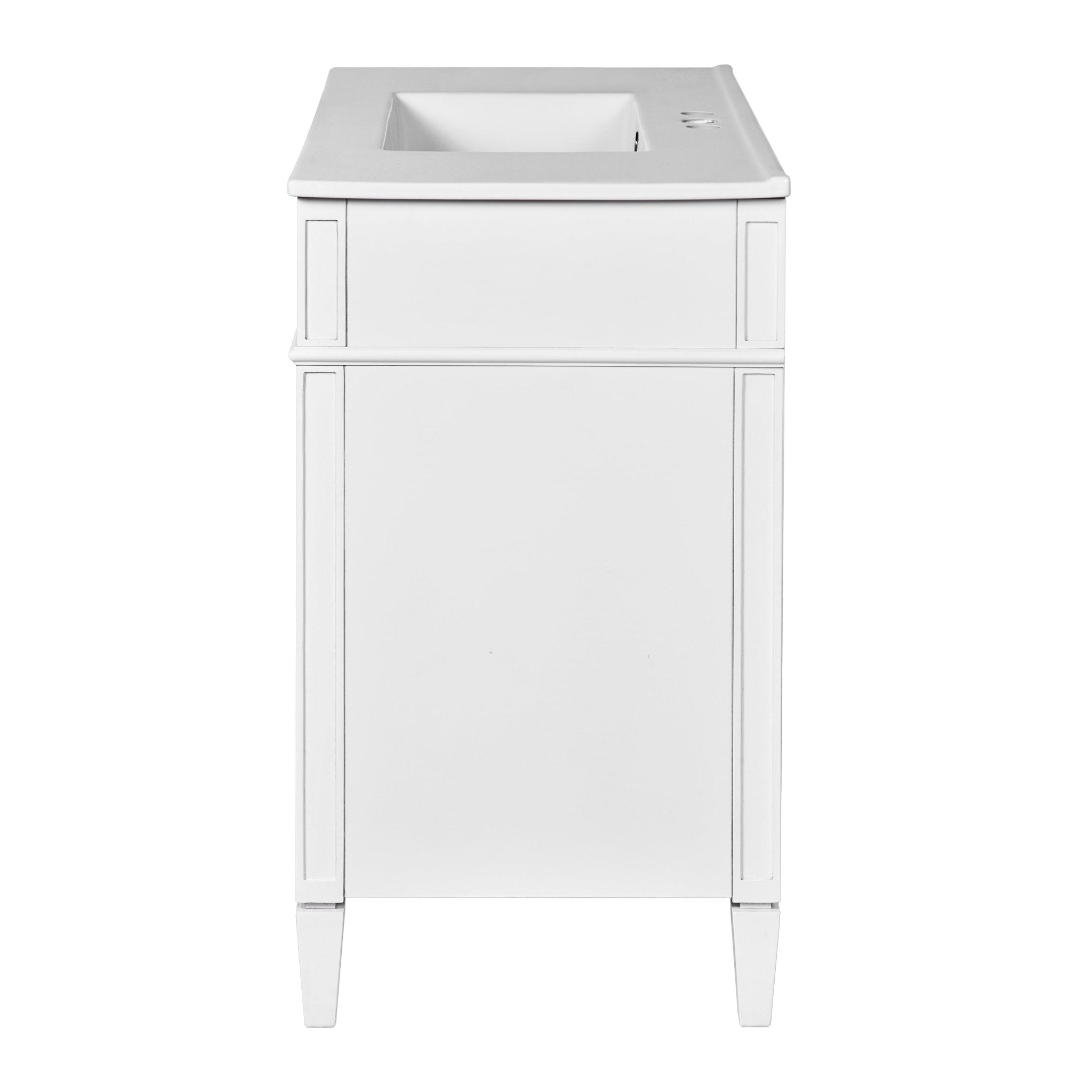 36 "Single sink bathroom dressing table, modern bathroom storage cabinet - KiKiUMi