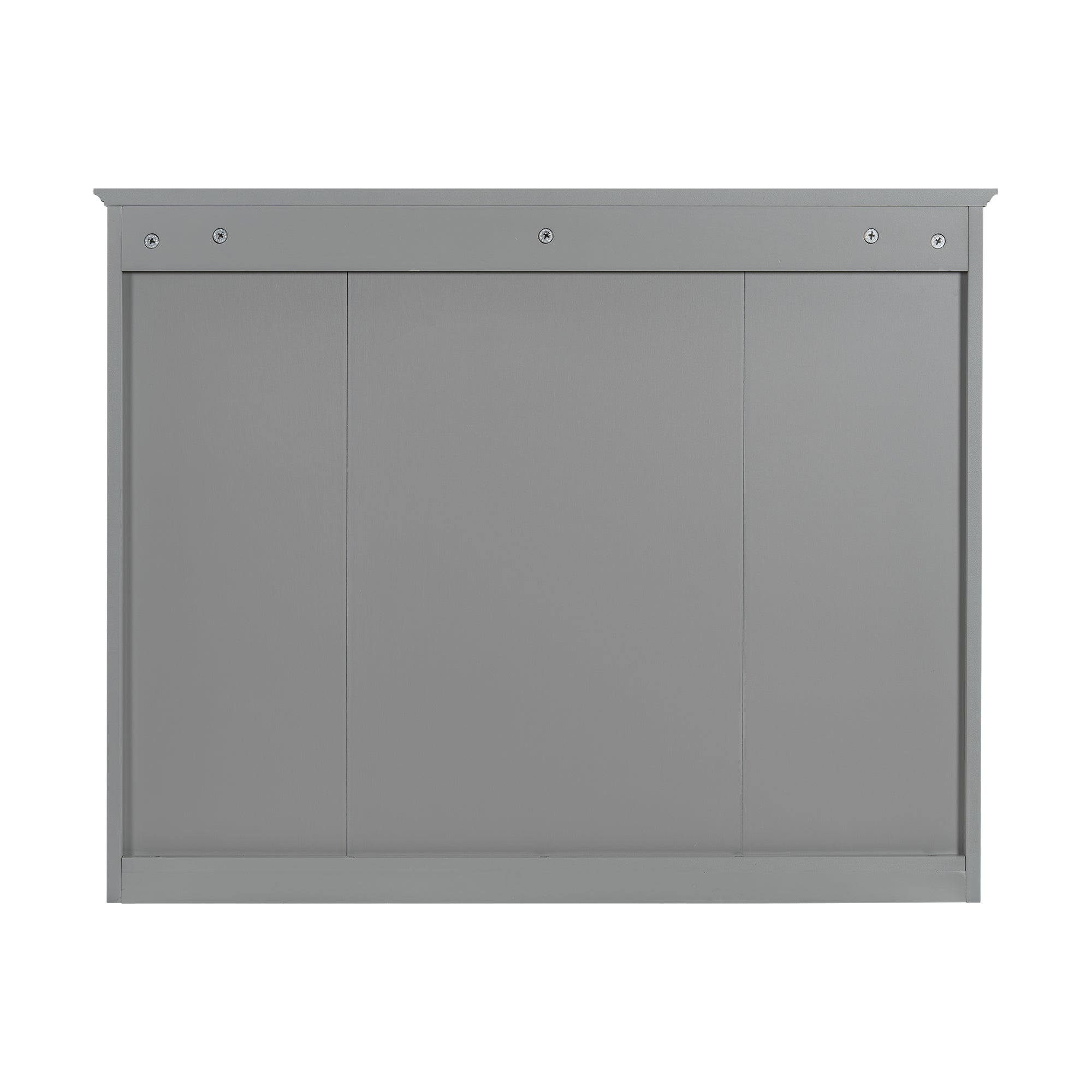 36 "Single sink bathroom dressing table, modern bathroom storage cabinet(Grey) - KiKiUMi
