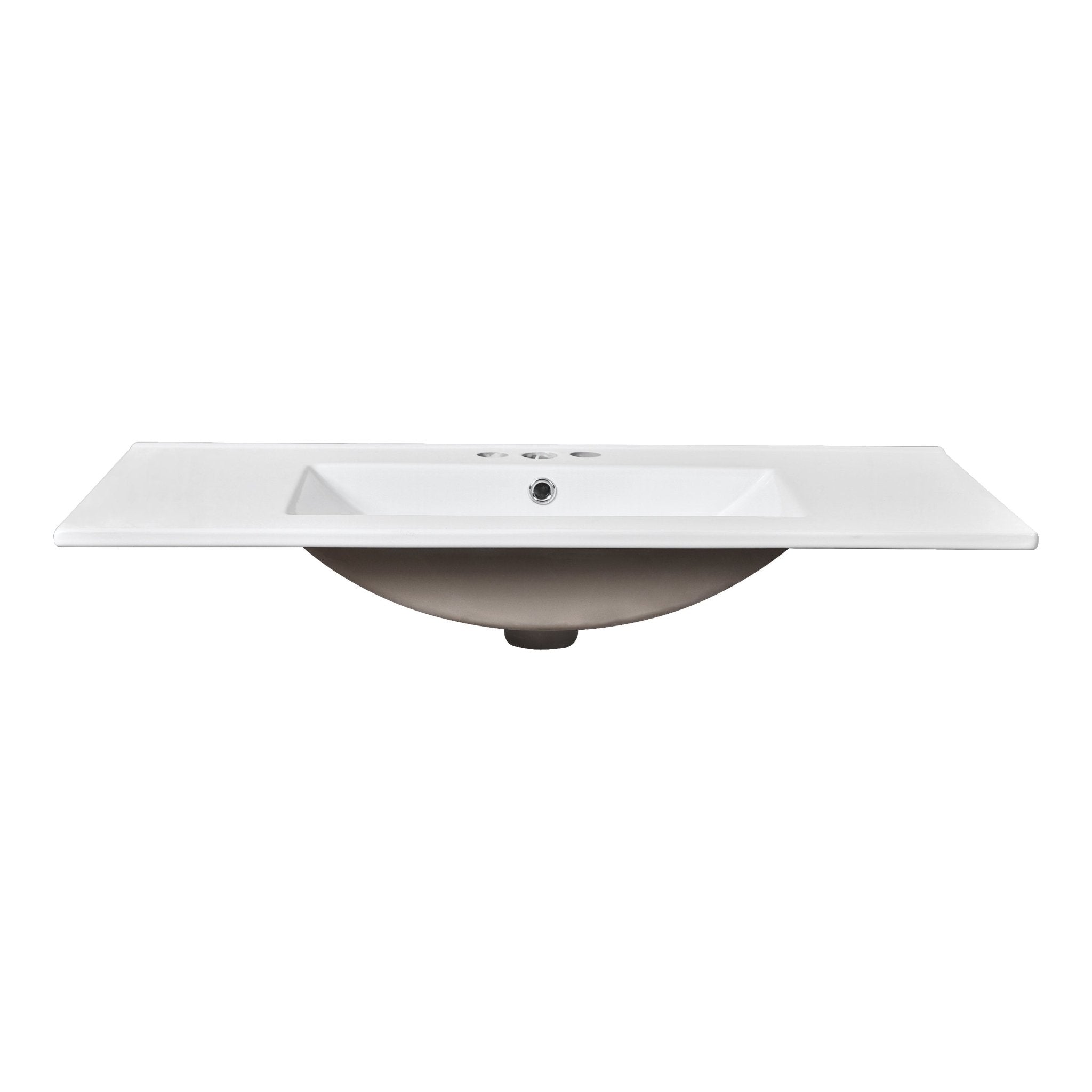 36 "Single sink bathroom dressing table, modern bathroom storage cabinet(grey) - KiKiUMi