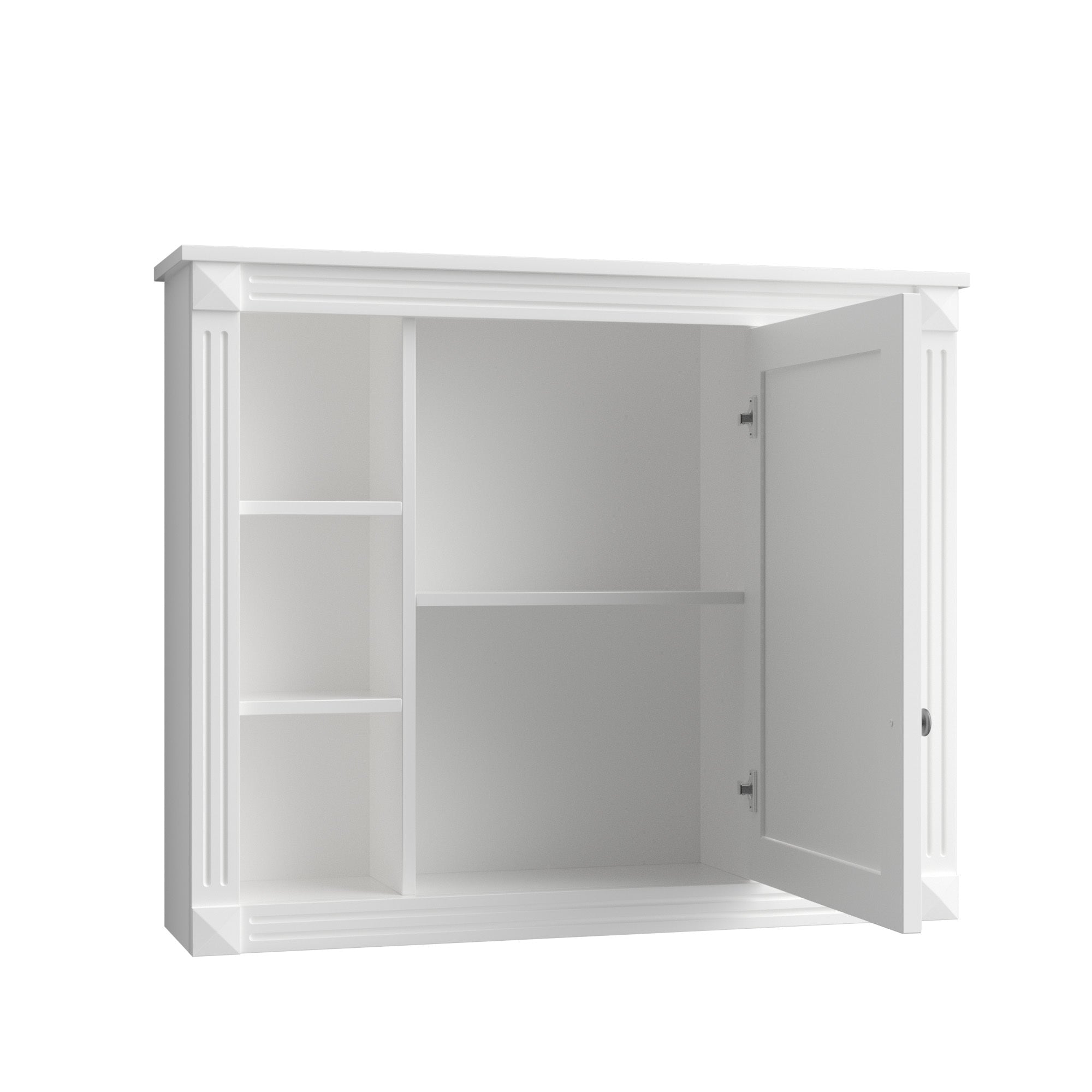 36 "Single sink bathroom dressing table, modern bathroom storage cabinet(white) - KiKiUMi