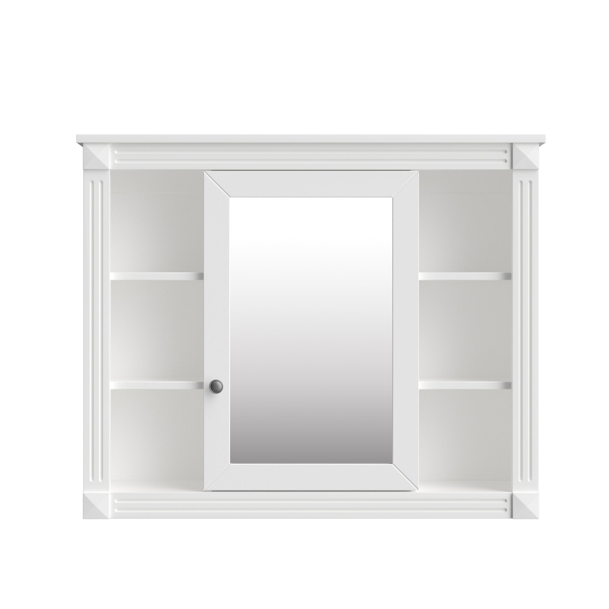 36 "Single sink bathroom dressing table, modern bathroom storage cabinet(white) - KiKiUMi
