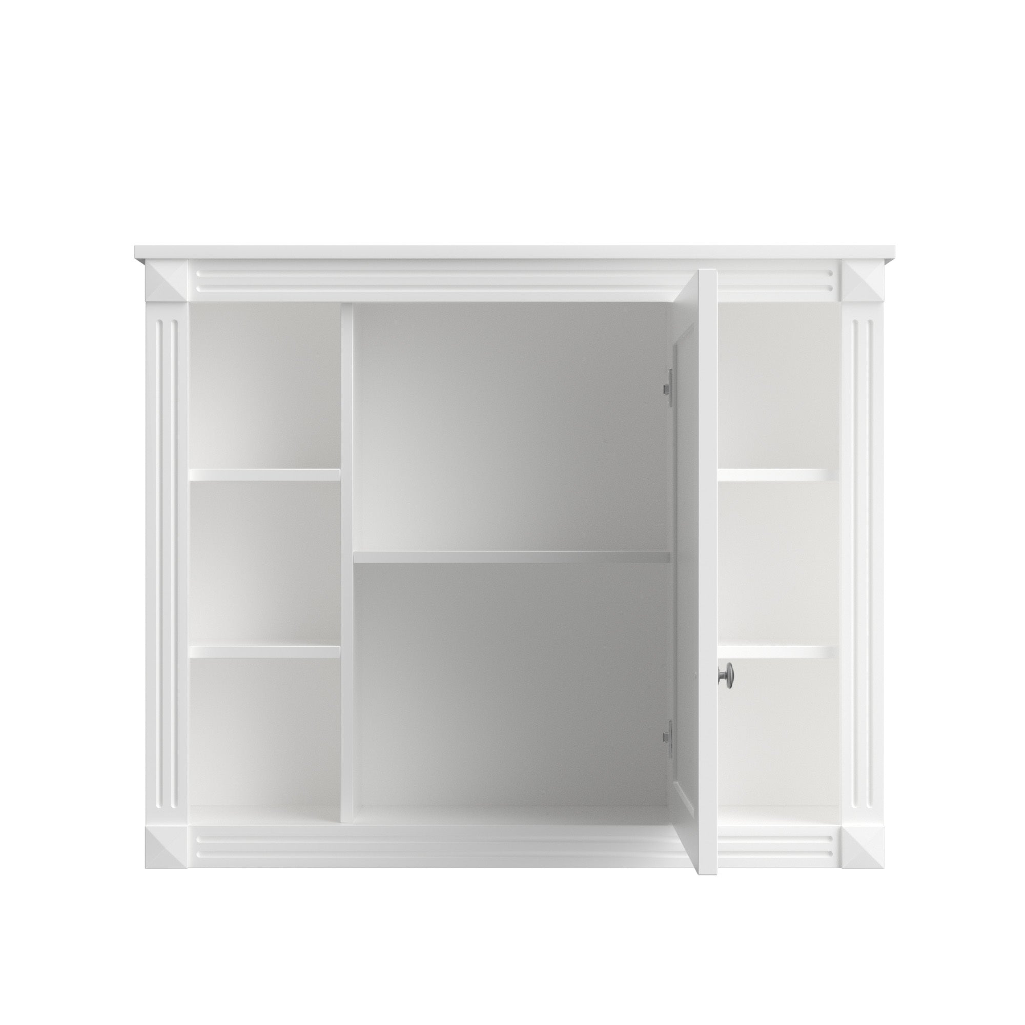 36 "Single sink bathroom dressing table, modern bathroom storage cabinet(white) - KiKiUMi