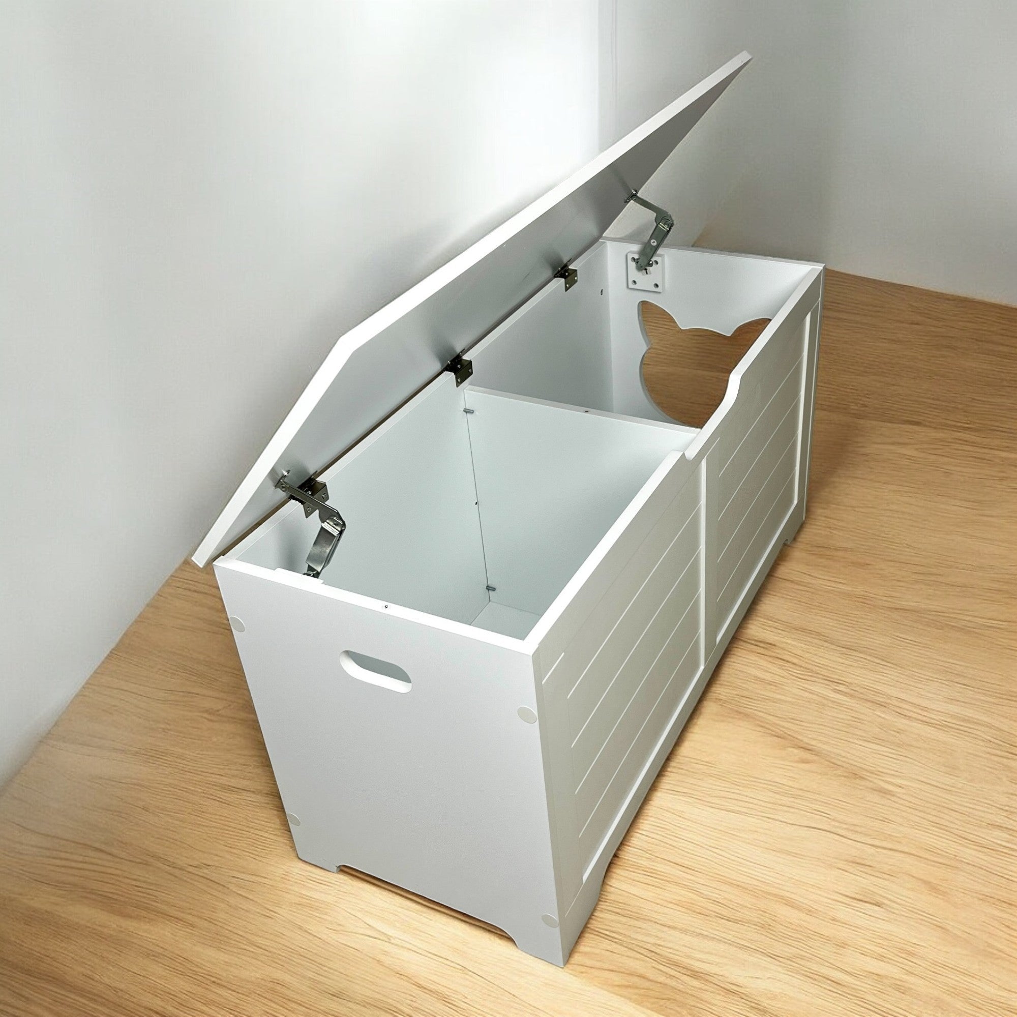 39.4' top open cat litter box closed furniture - KiKiUMi