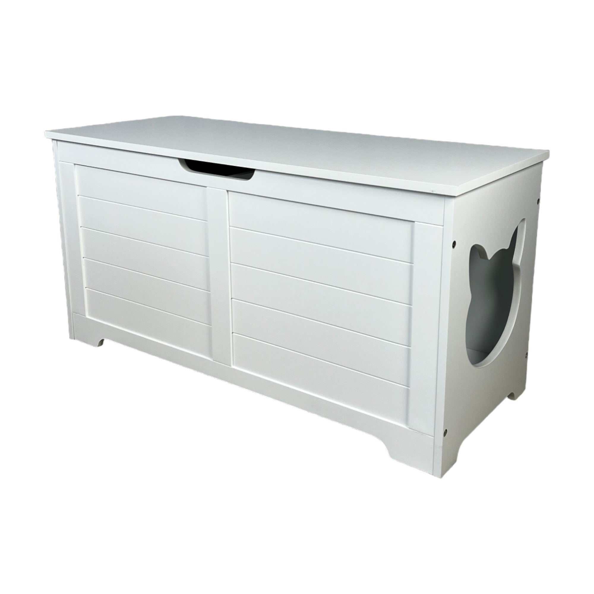 39.4' top open cat litter box closed furniture - KiKiUMi