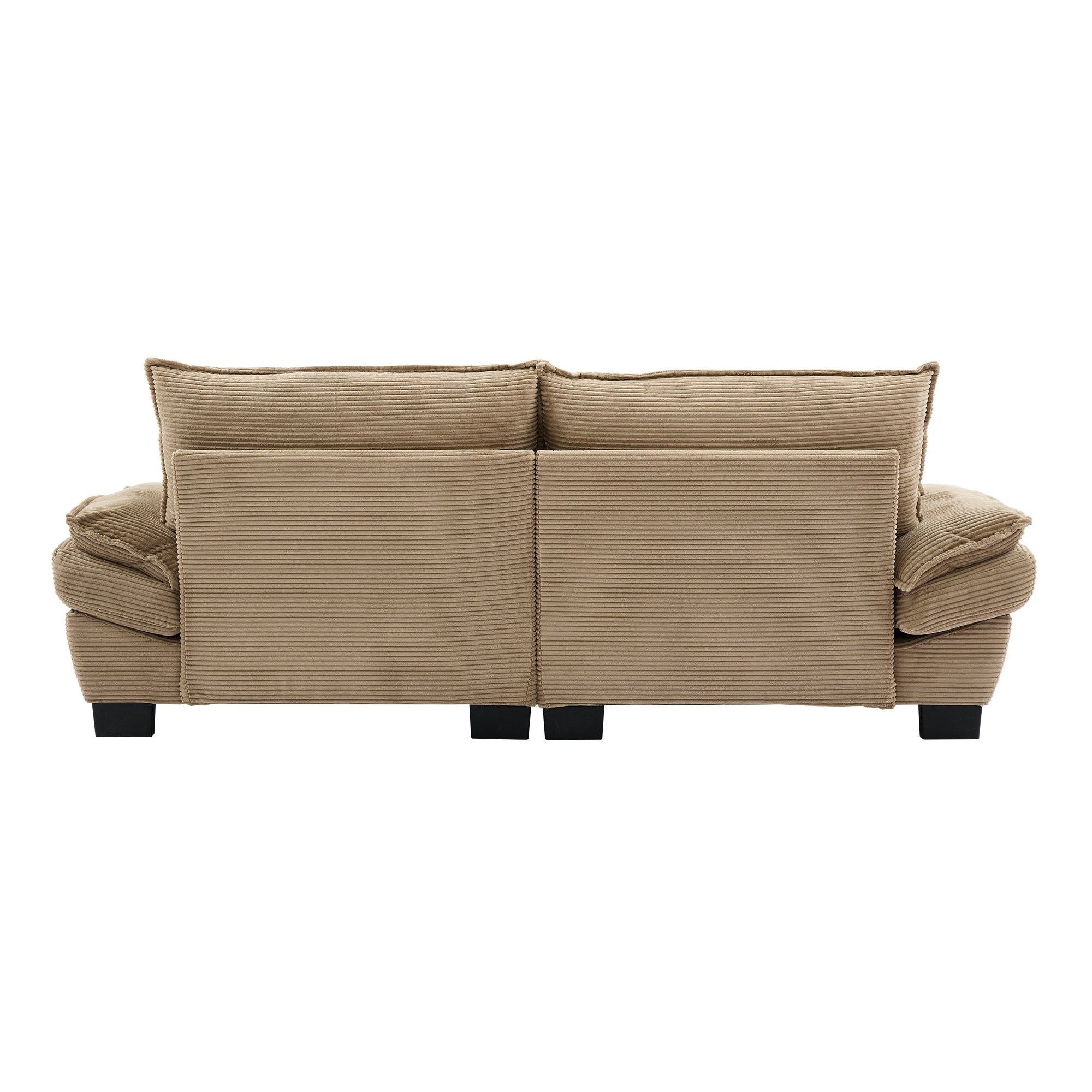 Corduroy sofas suitable for multiple scenarios. (khaki)