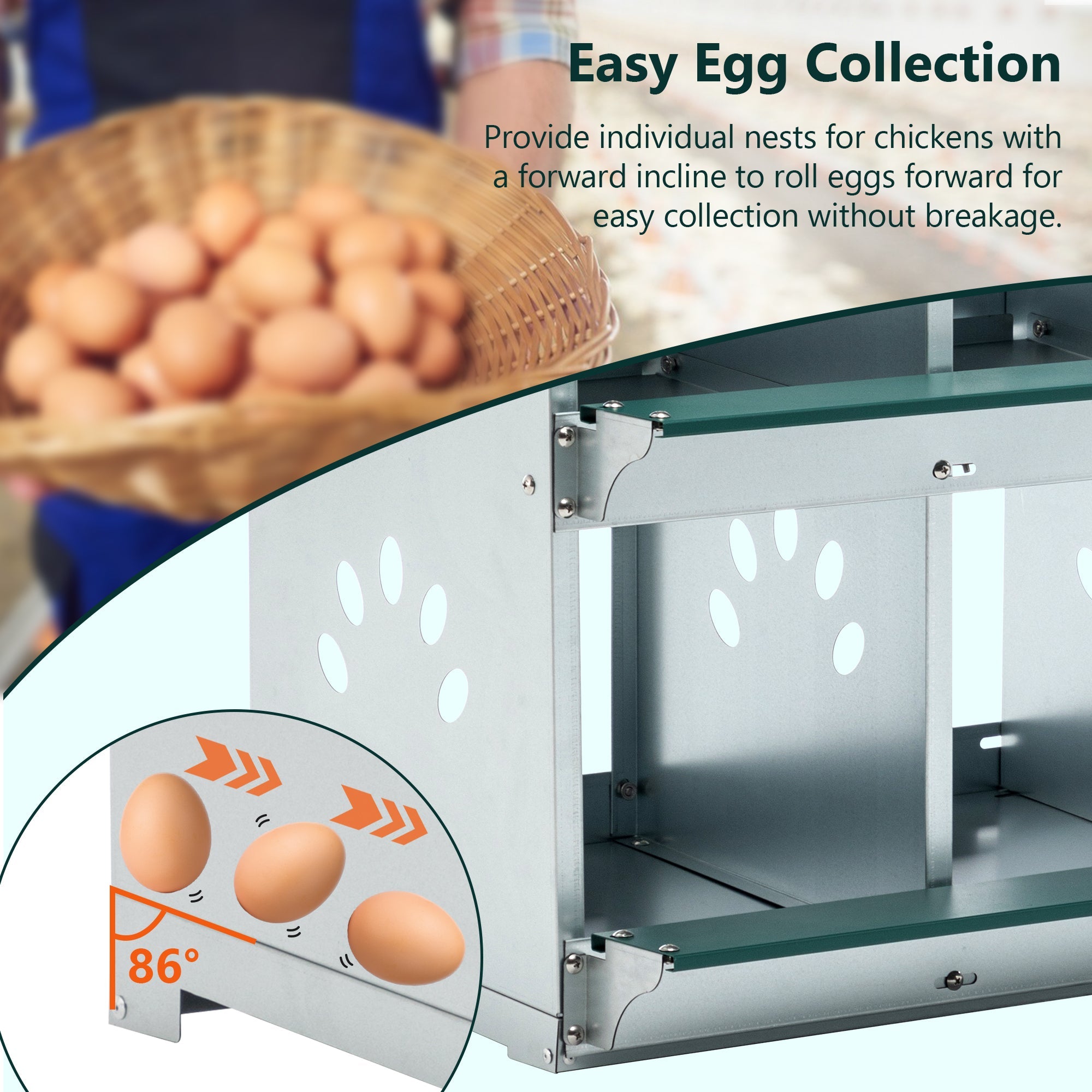 4 - layer wall - mounted metal chicken casing box - KiKiUMi