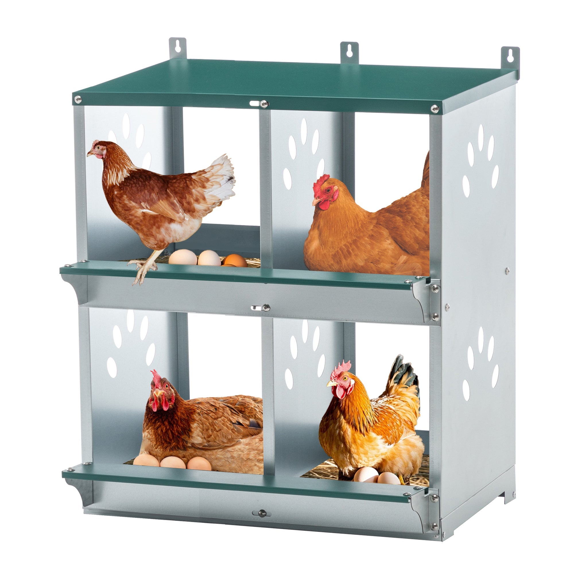 4 - layer wall - mounted metal chicken casing box - KiKiUMi
