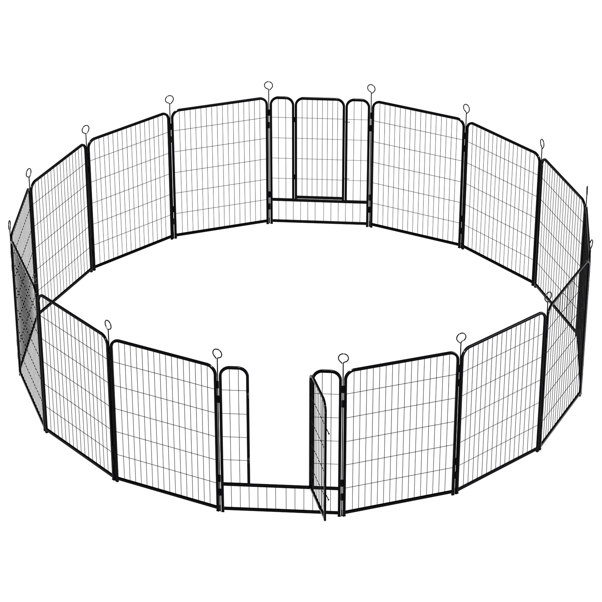 40 - inch 16 - board heavy - duty metal pet enclosure for dogs - KiKiUMi